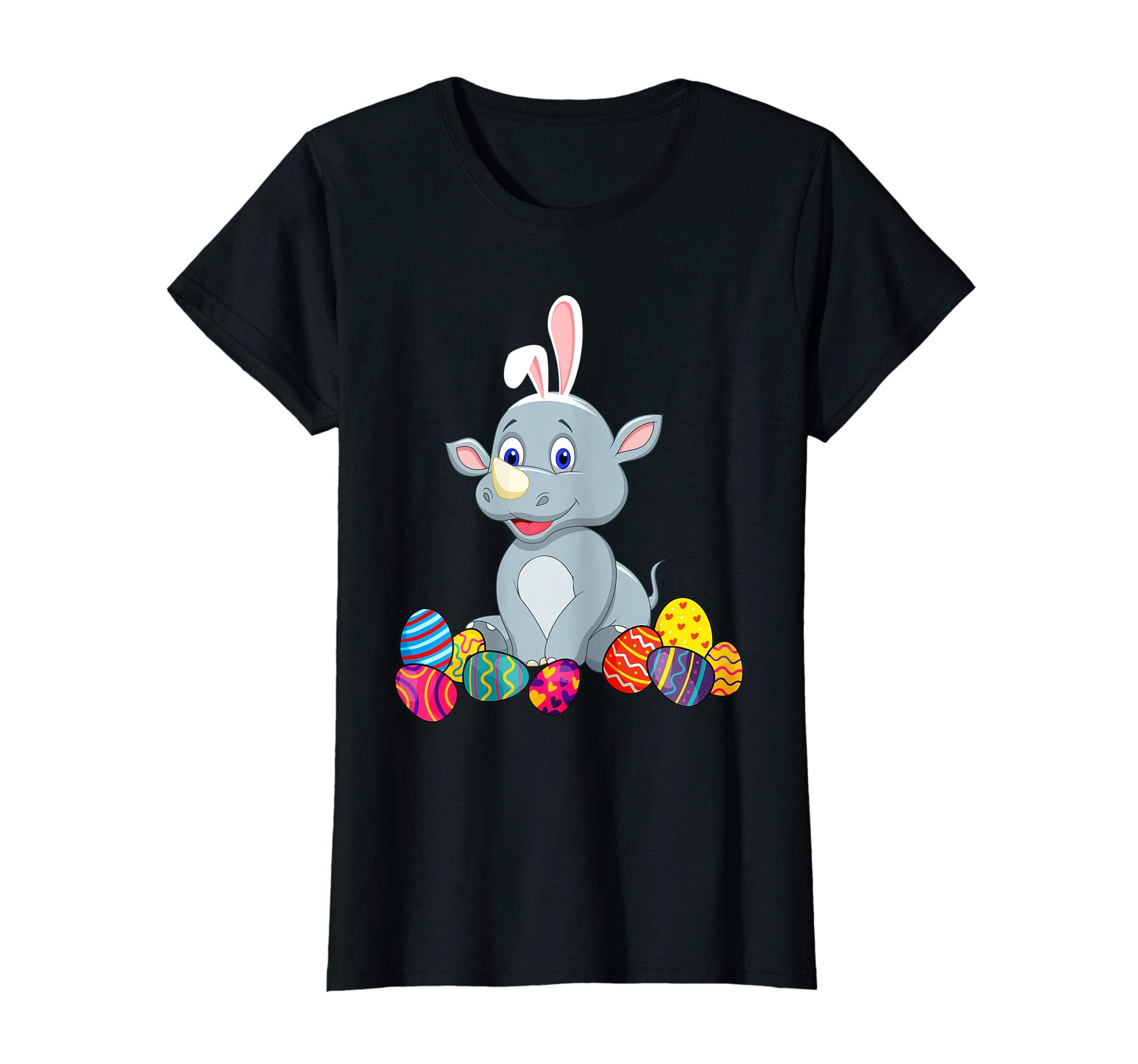 Rhino Bunny Ear With Egg Easter Easter Day Shirt