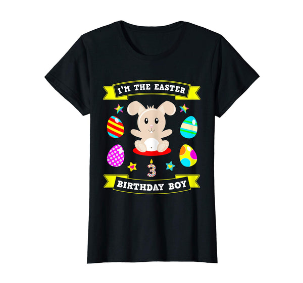 3 Year Old Easter Bunny 3rd Birthday Boy 2019 TShirt
