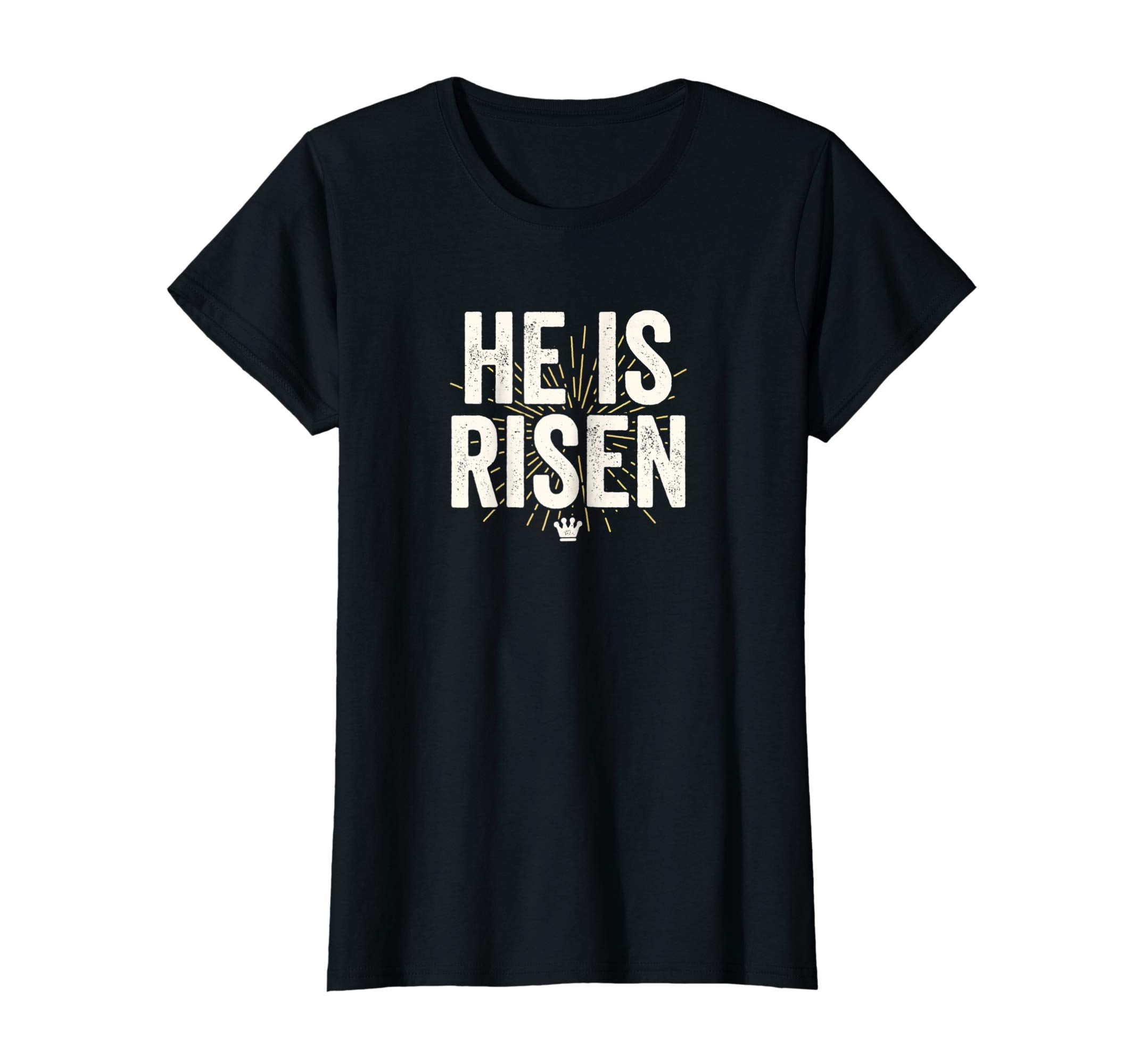 Two Sided He Is Risen Indeed Christian Easter Sunday T-Shirt
