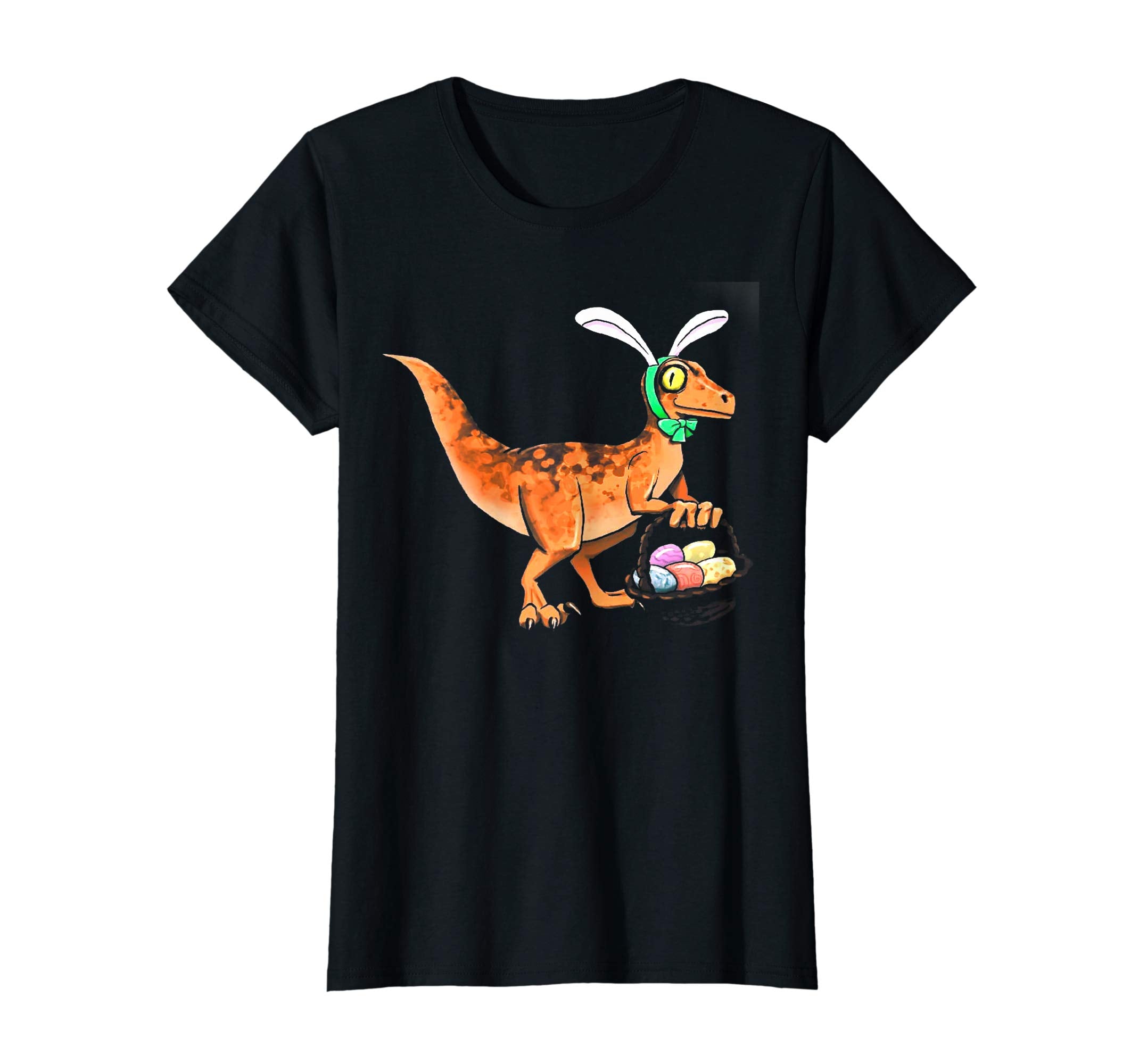 Easter Velociraptor with Bunny Ears Youth T-Shirt