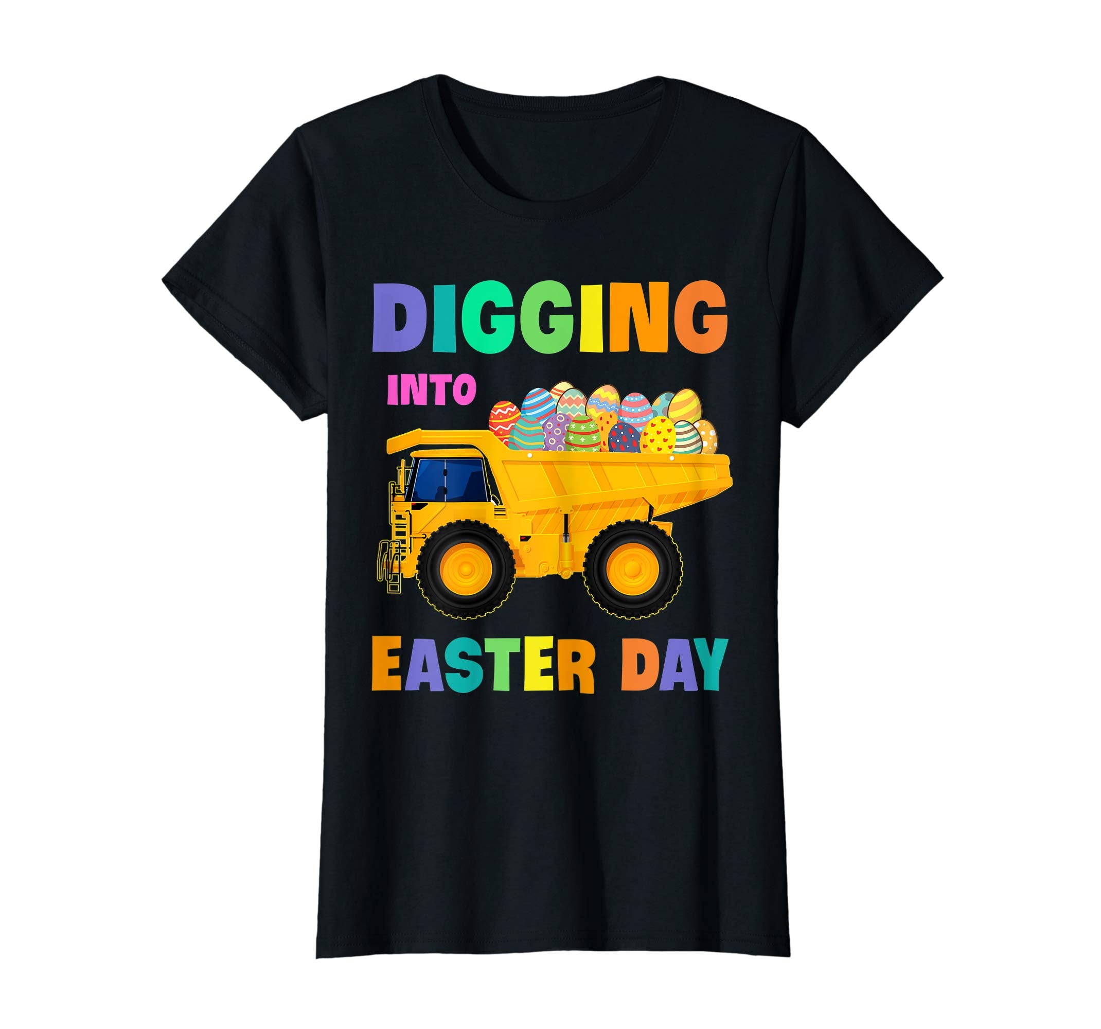 Digging Into Easter Day Egg Easter Dump Truck Lover Shirt Pe