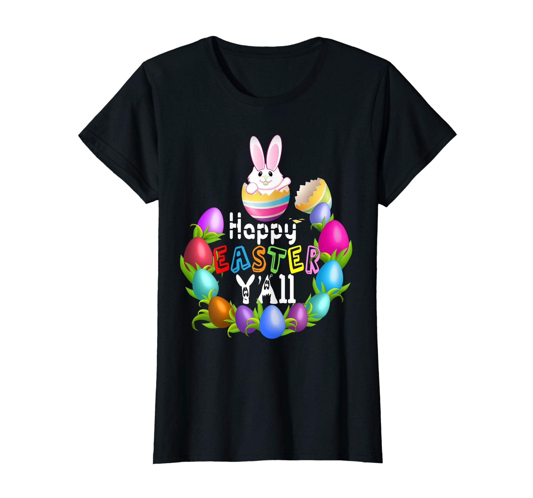 HAPPY EASTER Y'all Shirt Egg Hunt Bunny Shirt Women Men Kids