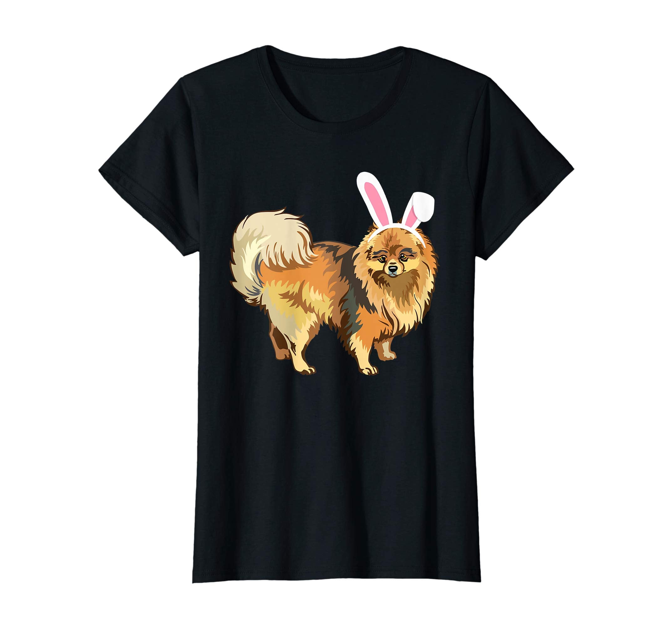 Greyhound Dog With Bunny Rabbit Hat Easter Happy Day Shirt