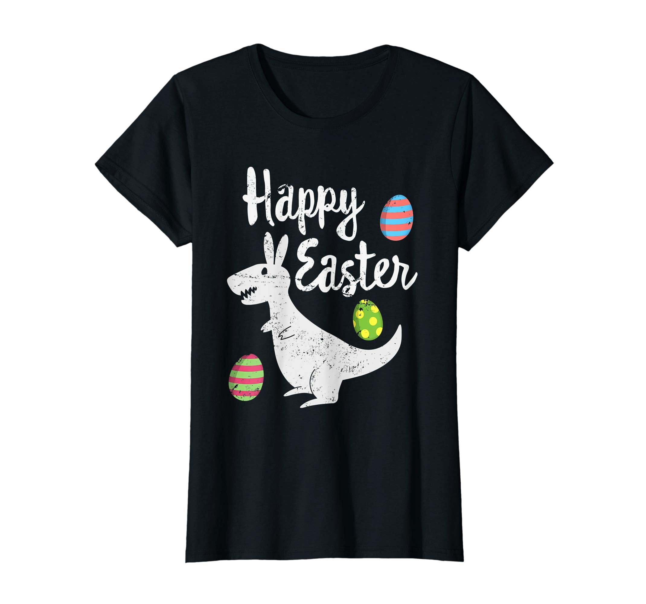Happy Easter Dinosaur Tee shirt with Easter Eggs T shirt