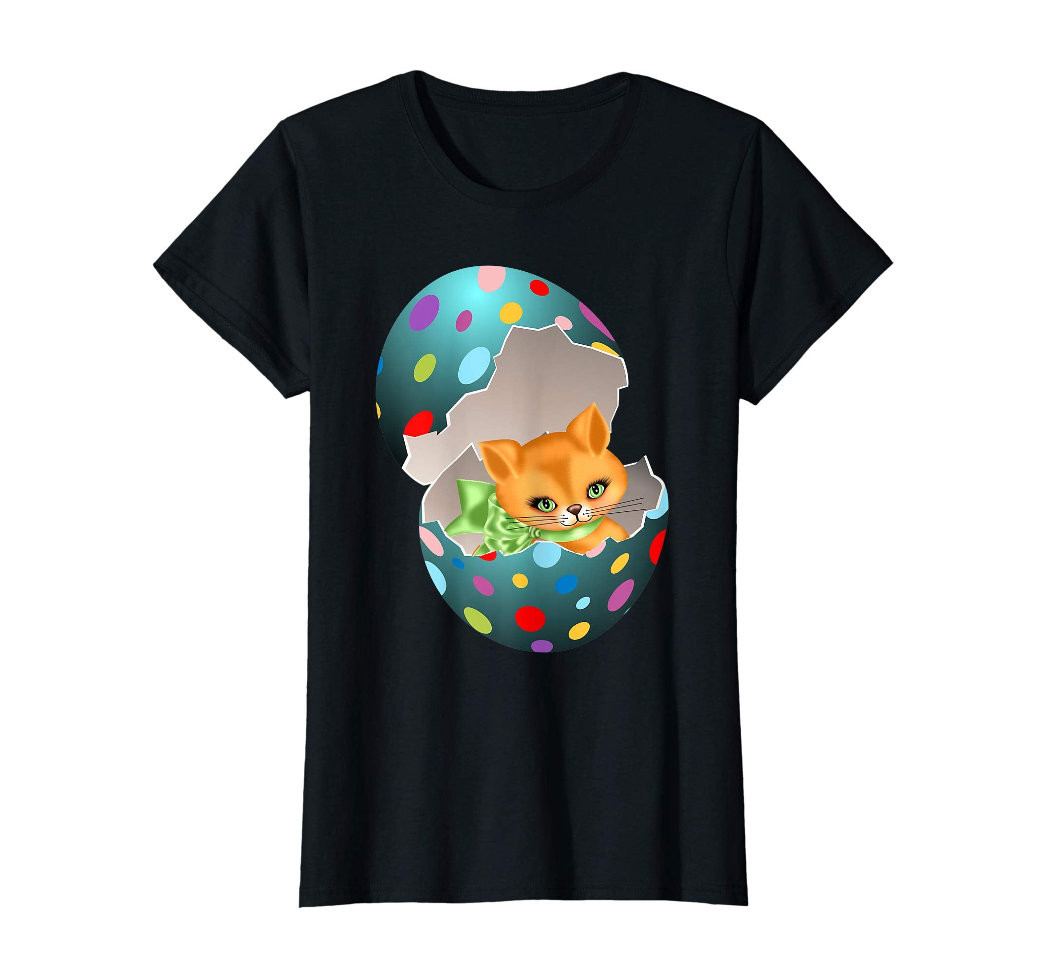 Cute Cat In Easter Egg Cat Kitten Lover T-Shirts Gift