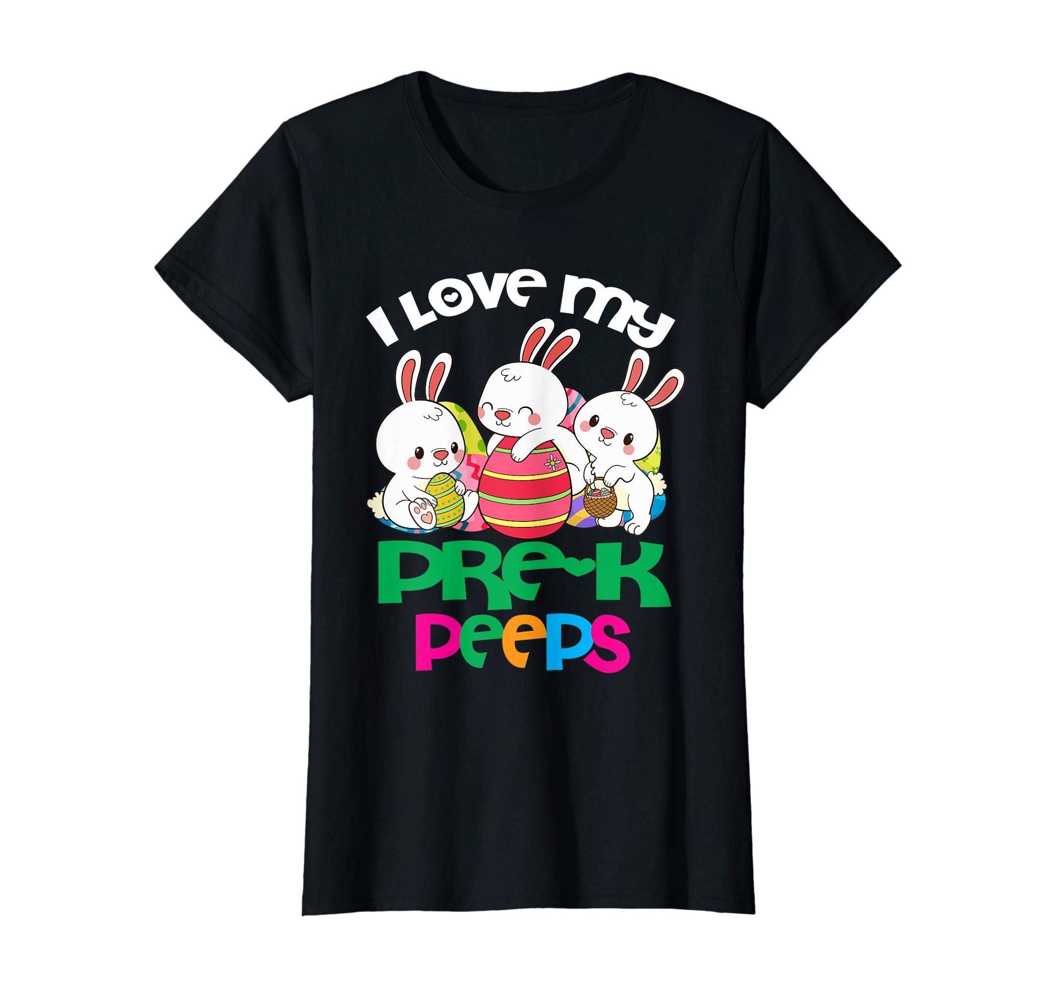 I Love My Pre-k Peeps Easter Egg Bunnies Teacher Shirt