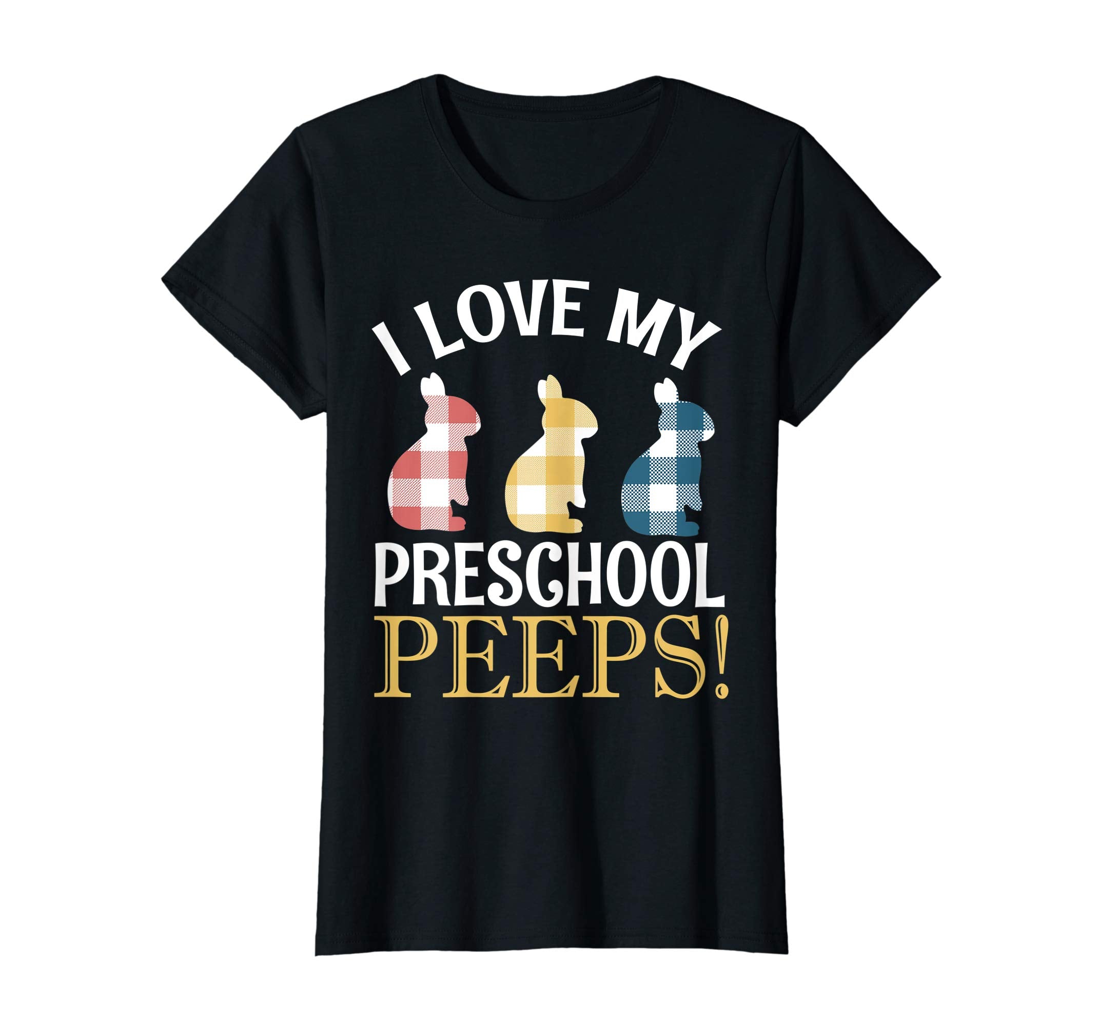 I Love My Preschool Peeps Bunnies Vintage Retro Easter Shirt
