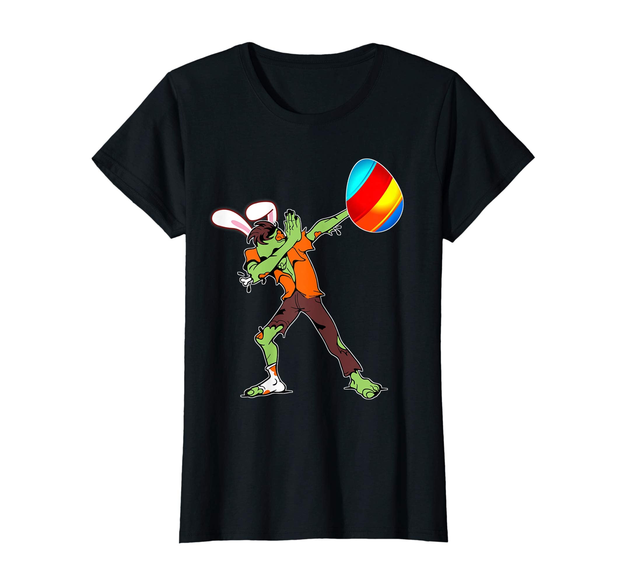 Easter Bunny Dabbing Zombie Tshirt Egg Ears Undead Gift