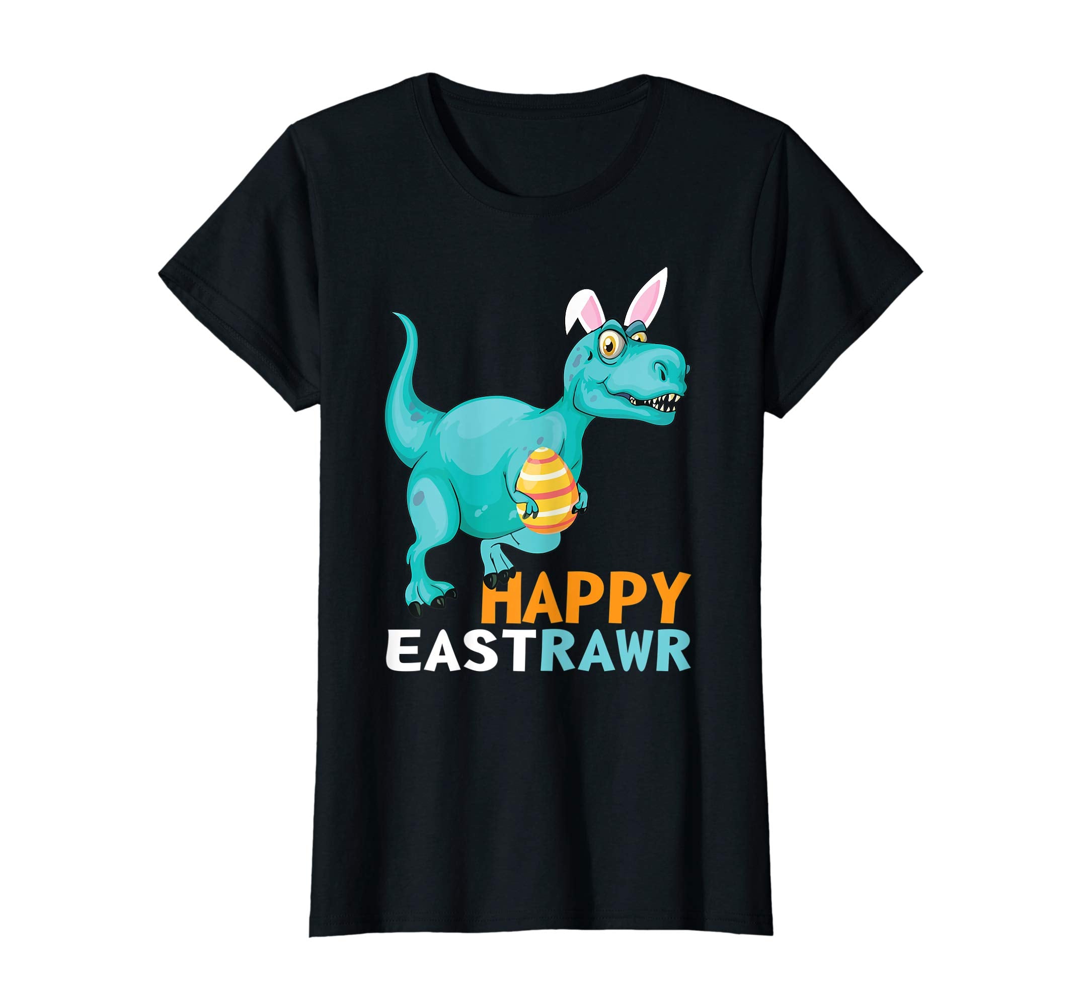 Happy Eastrawr T Rex Dinosaur Easter Bunny Egg Shirt Kids