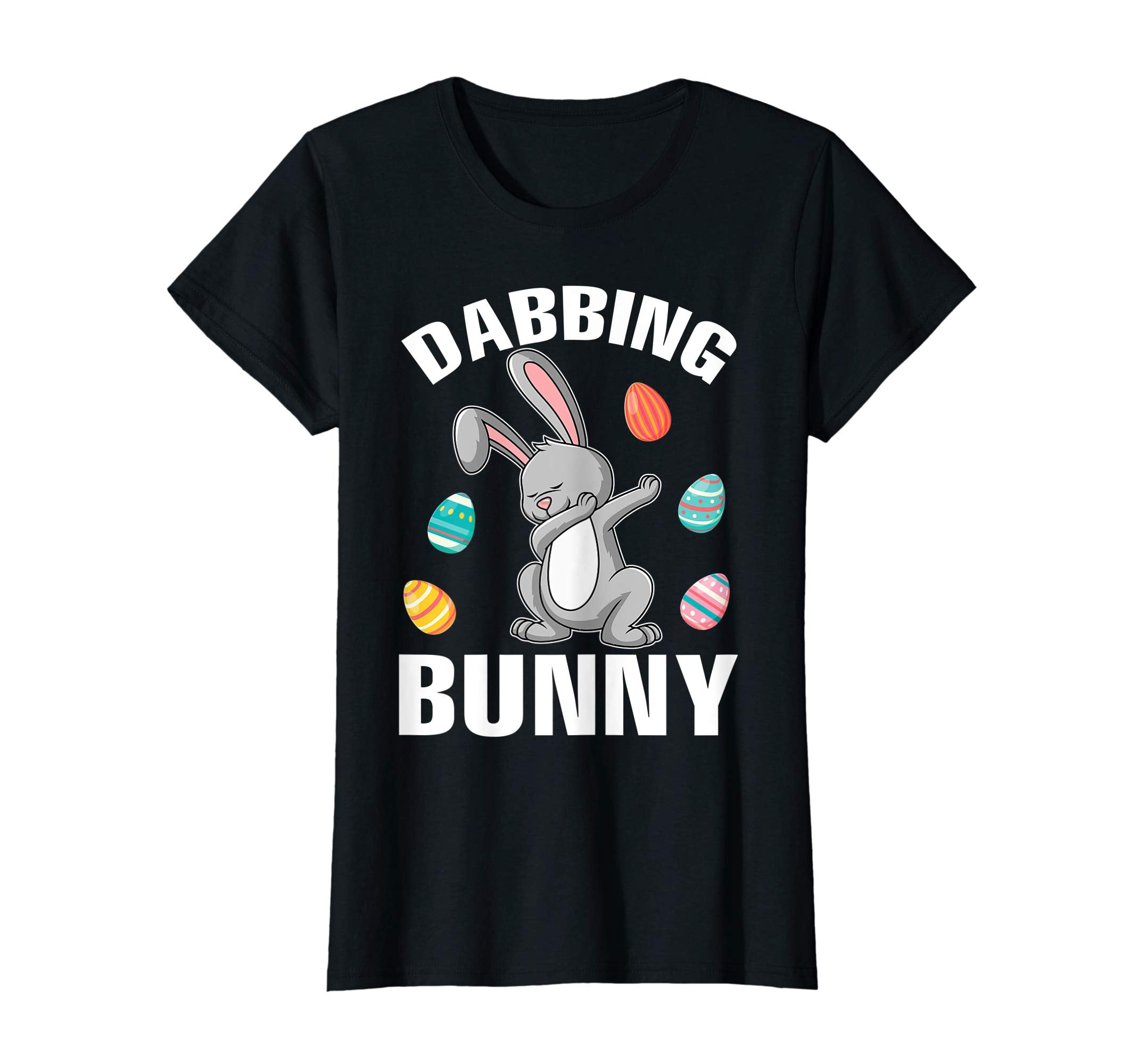 Bunny Rabbit Dabbing Around Easter Eggs Shirt Dabbing Bunny