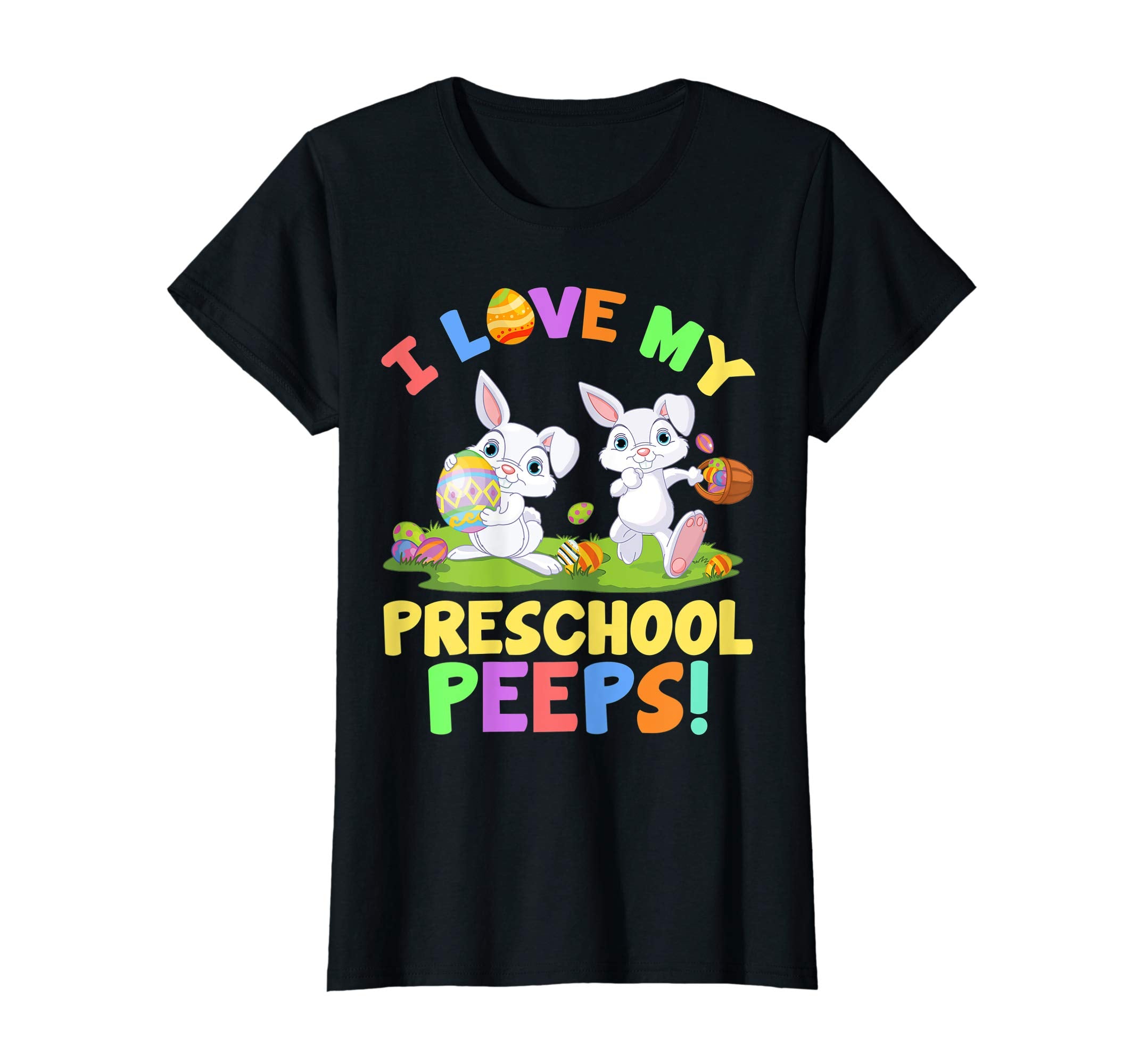 I Love My Preschool Peeps Bunnies Easter Teacher Shirt