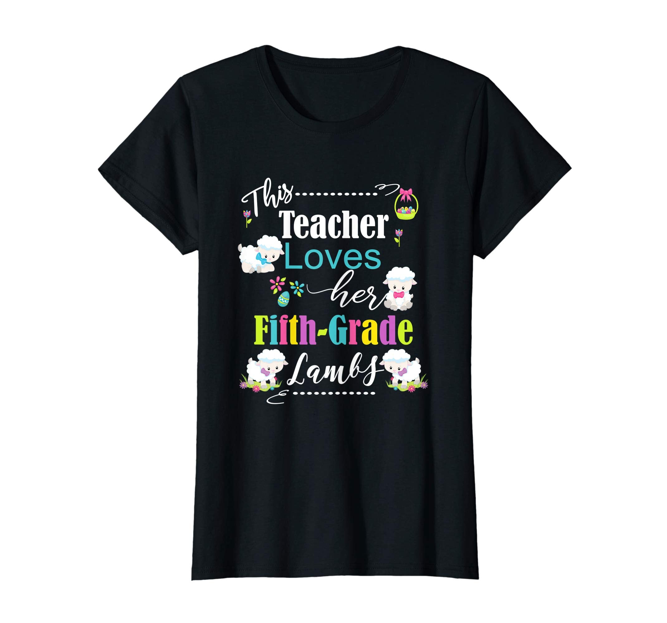 Easter Teacher School Shirt Cute Fifth Grade Love My Lambs