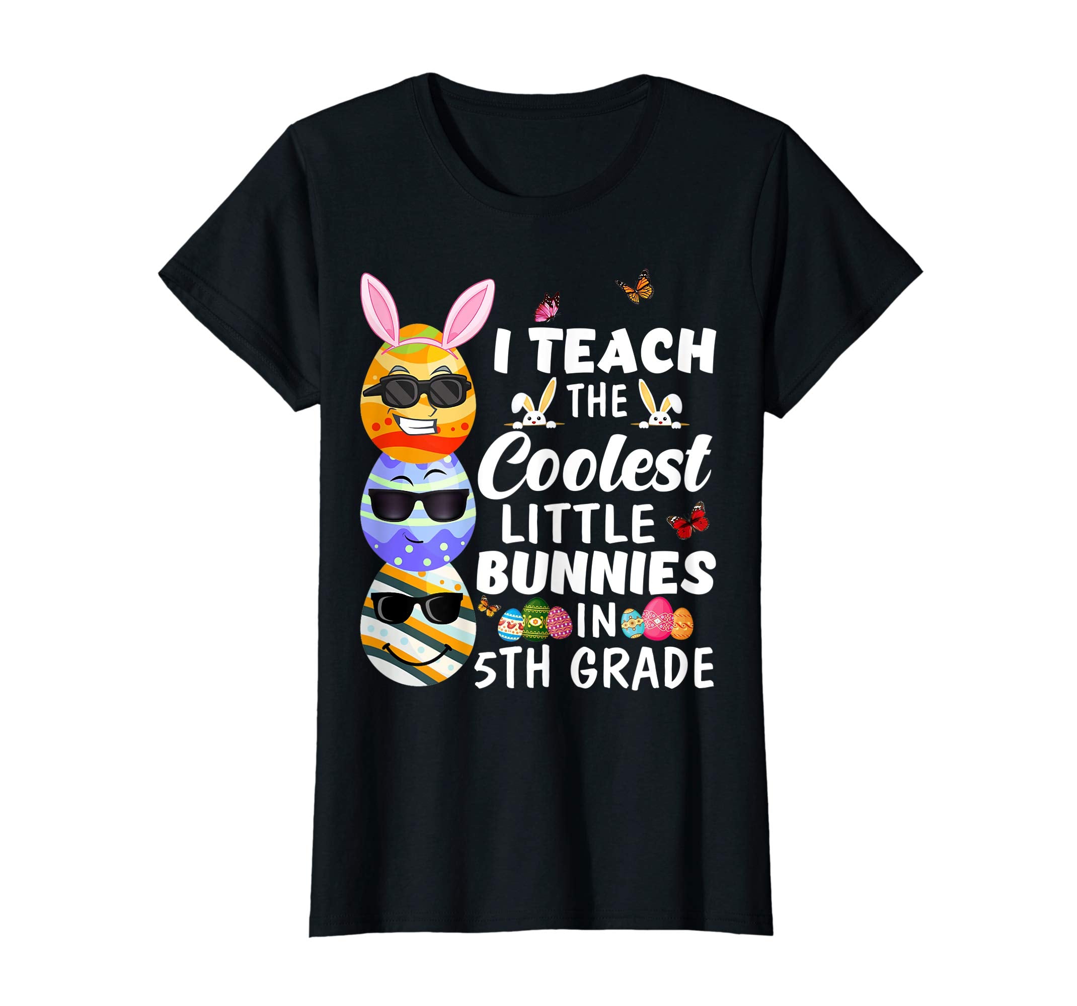Easter 5th Grade Teacher Shirt Easter Eggs Emoji Funny Gift