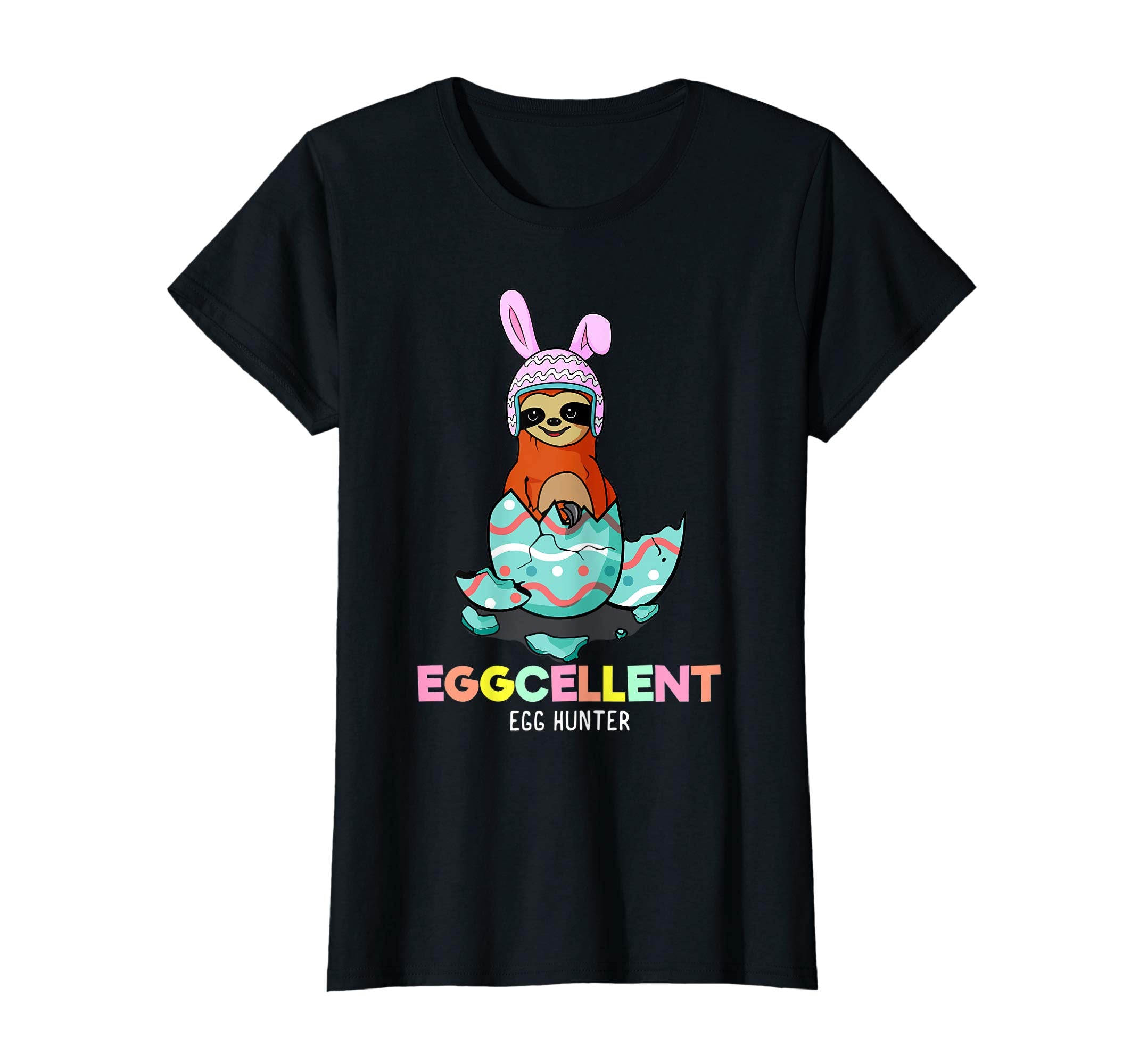 Eggcellent Egg Hunter Sloth Easter T-Shirt Gift