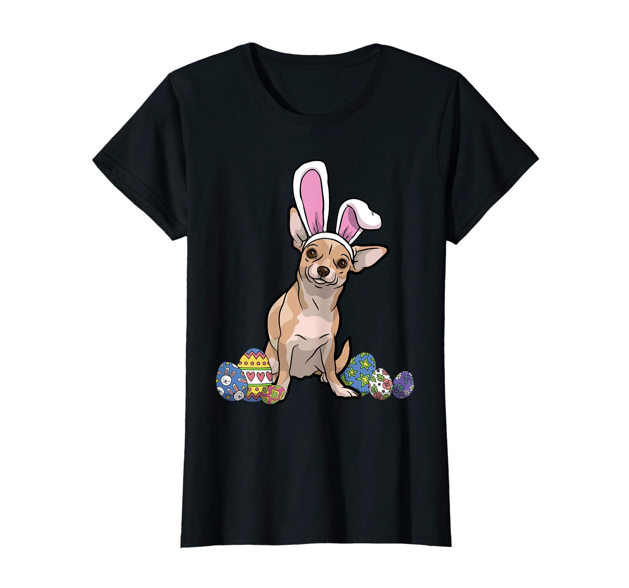 Chihuahua Dressed As Easter Bunny With Rabbit Ears T-Shirt