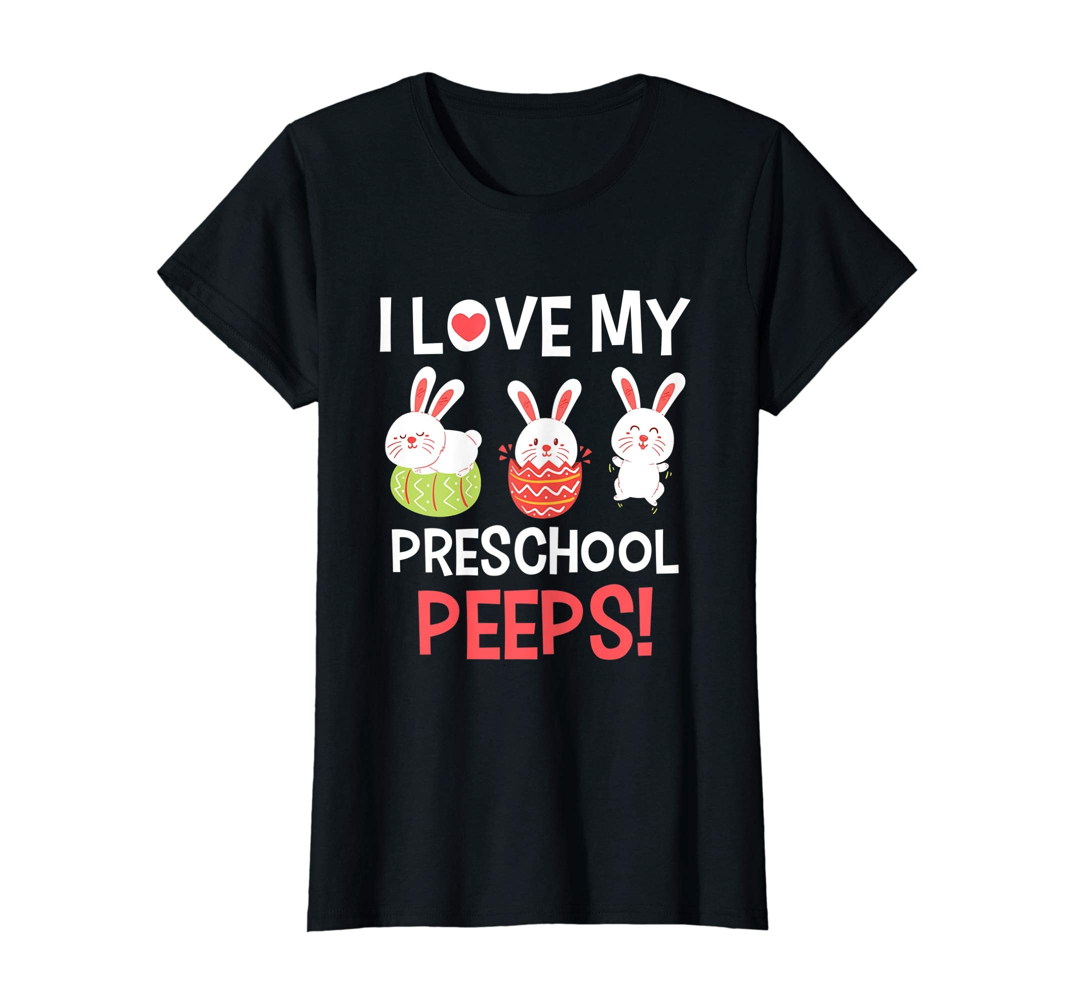 I Love My Preschool Peeps Bunnies Easter Teacher Shirt