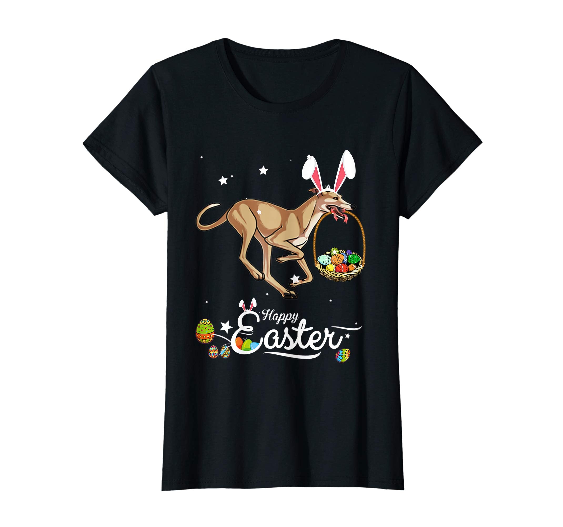 Greyhound Dog With Bunny Hat Easter Costume T Shirt