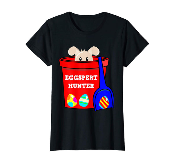 Eggspert Hunter Easter Bunny Funny Pun Tshirt Boys Girls