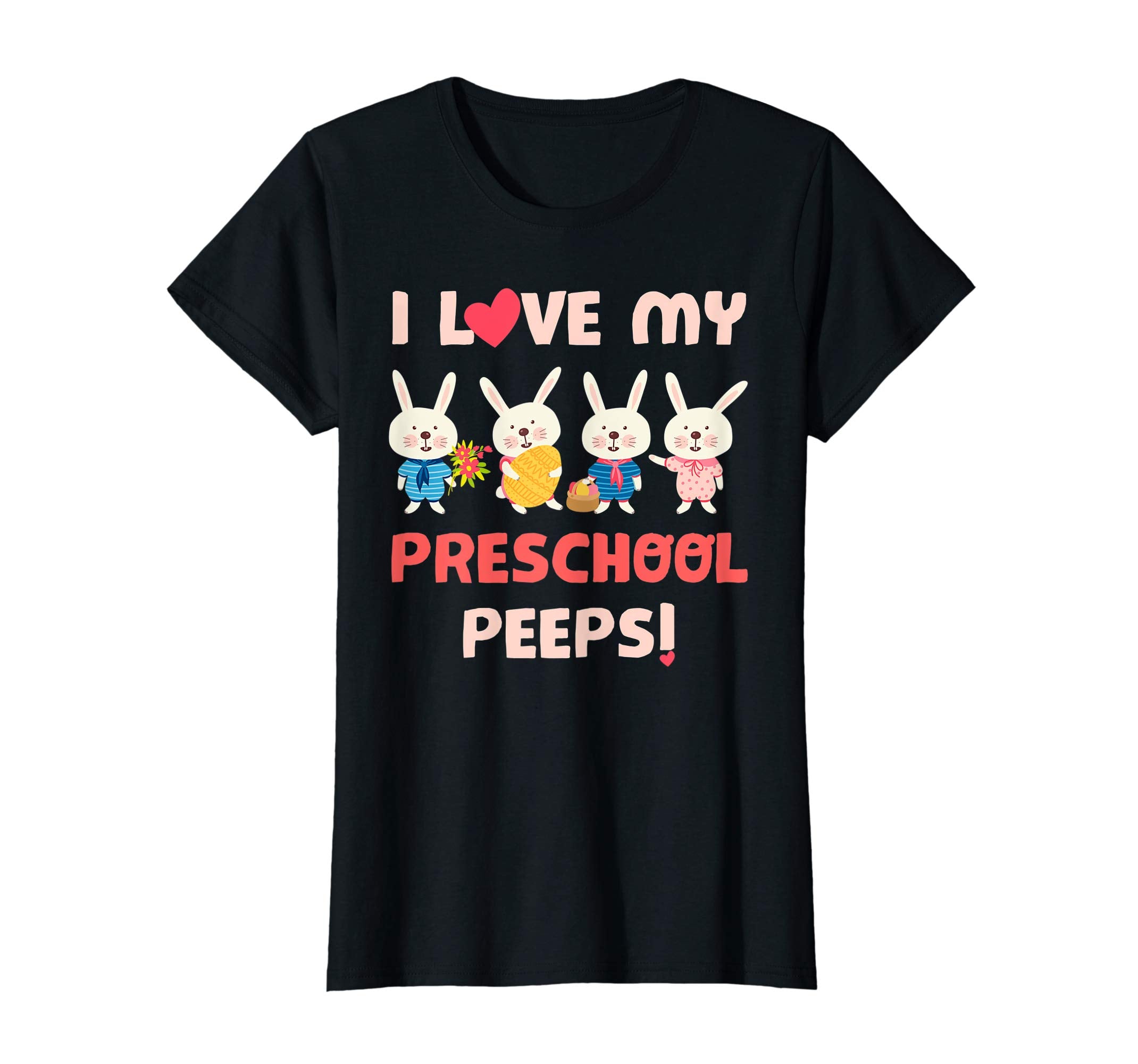 I Love My Preschool Peeps Bunnies Easter Teacher T-Shirt
