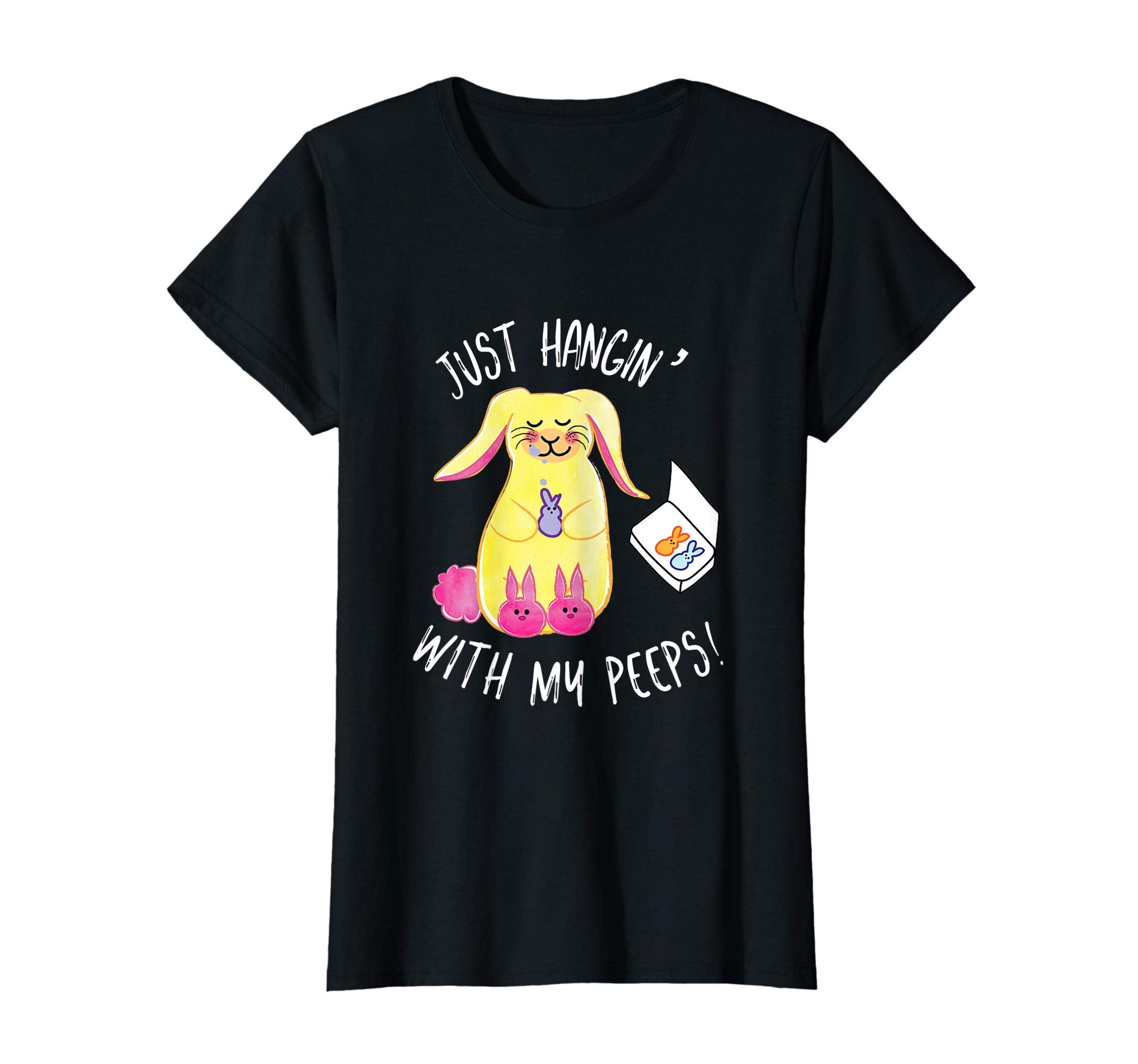 Just Hangin' With My Peeps Easter Shirt Fun Festive Tee