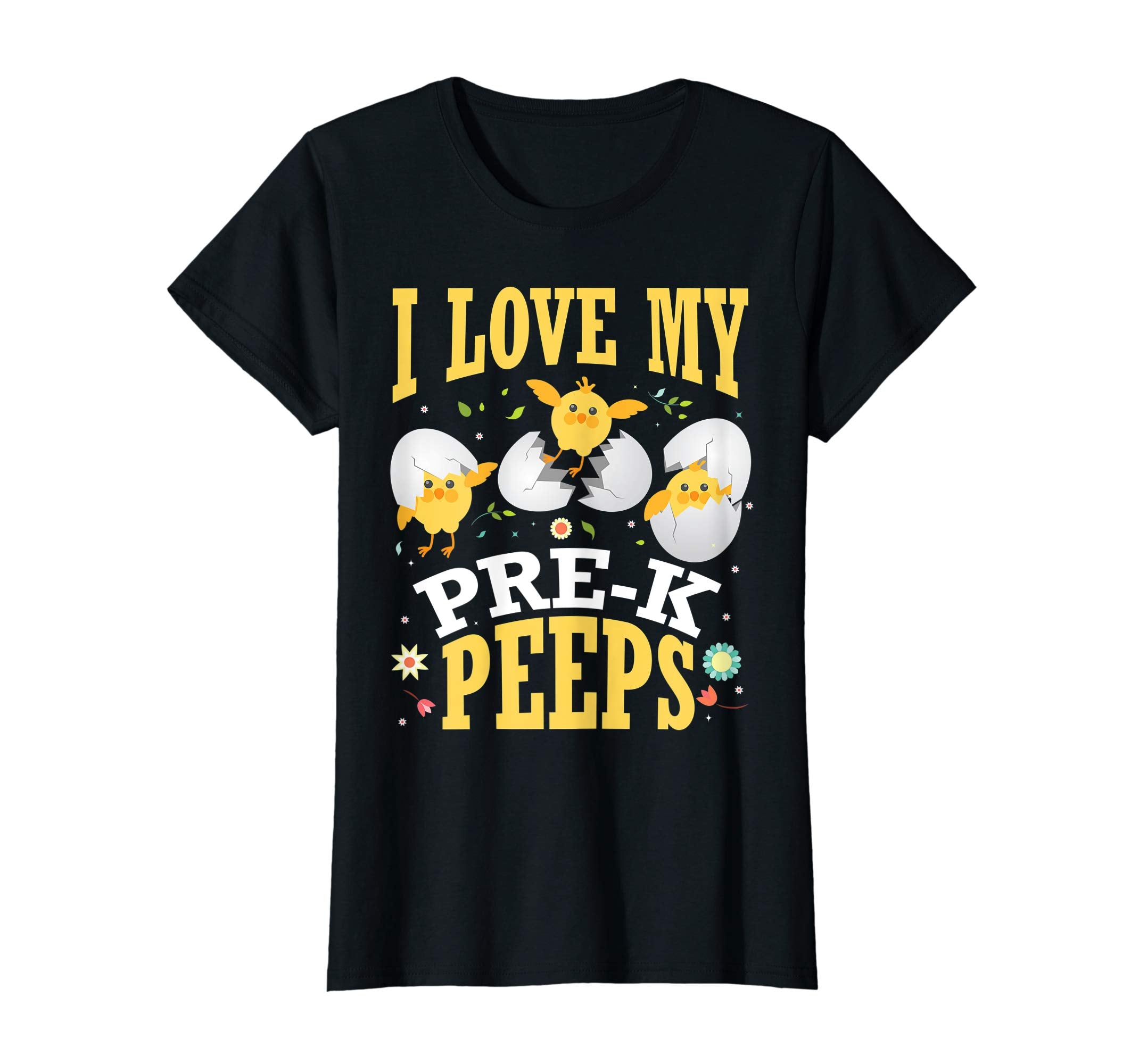 I Love My Pre-k Peeps Chicks Happy Easter Teacher Shirt