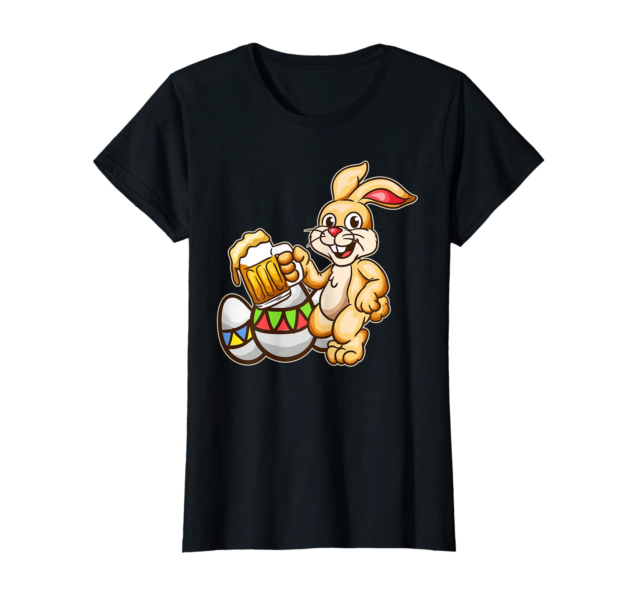 Drunk Bunny Beer Shirt Egg Mug - Funny Easter Bunny Tee Gift