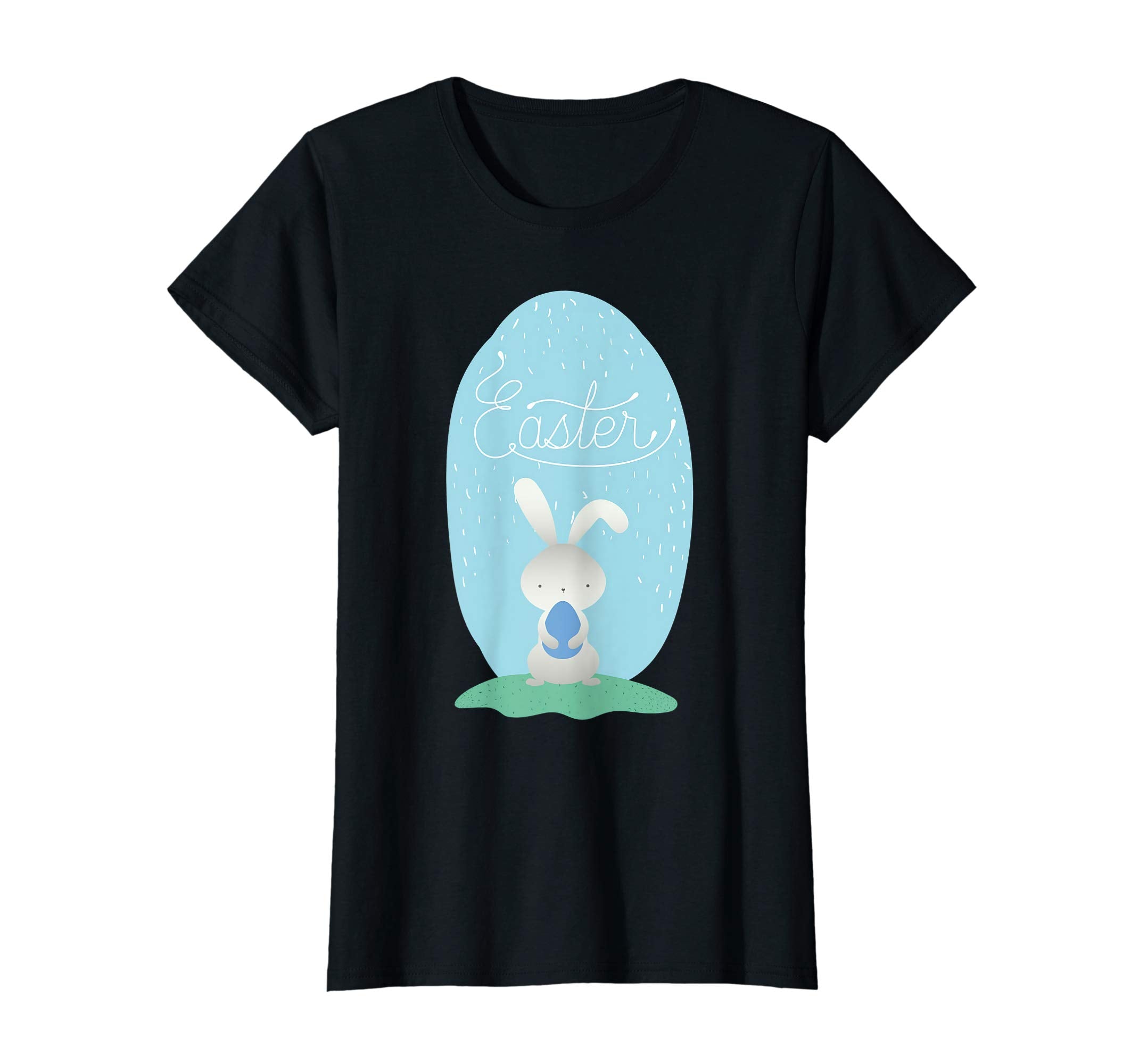 Happy Easter Bunny Tee shirt with Easter Eggs T shirt