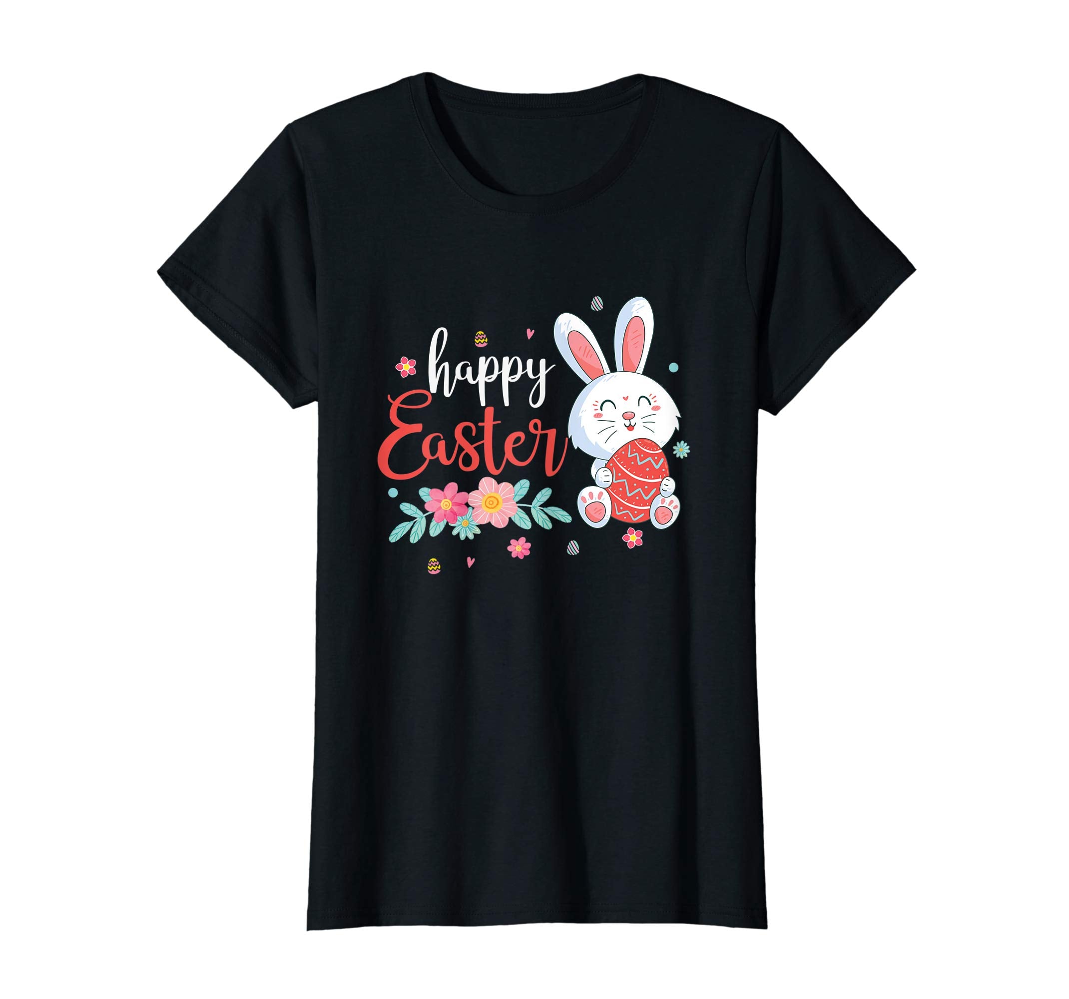 Happy Easter Bunny Tee shirt with Easter Eggs