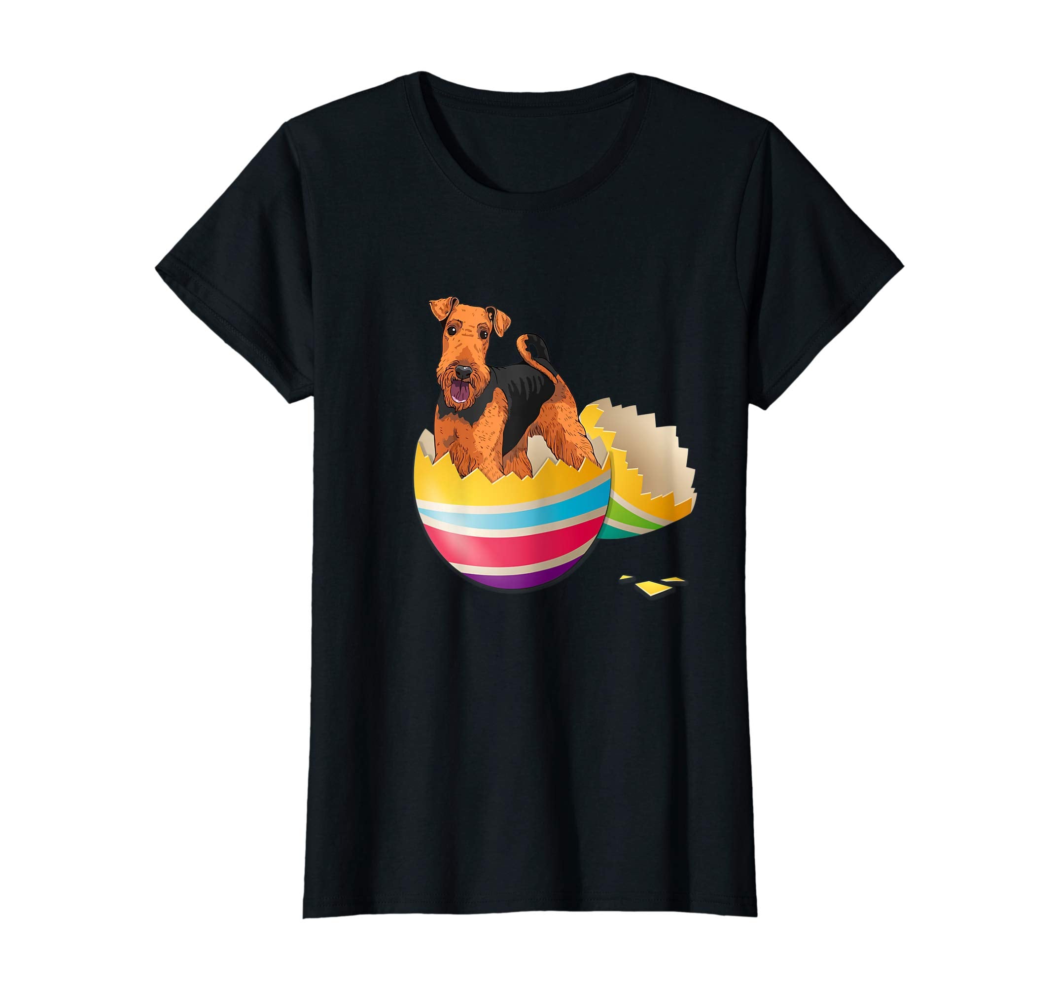Airedale Terrier Hatching From Easter Egg Easter Day Shirt