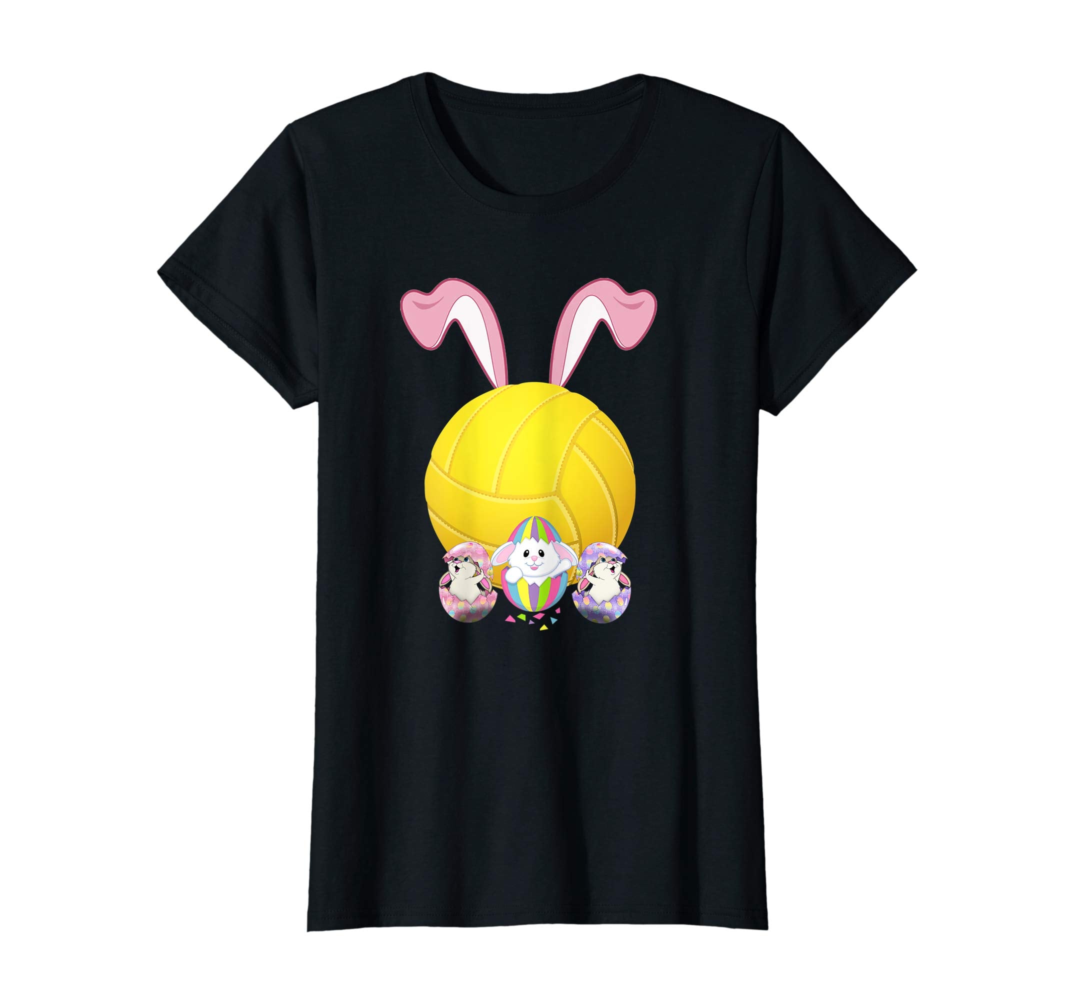 Volleyball Easter Bunny Egg T-Shirt Funny For Men Women
