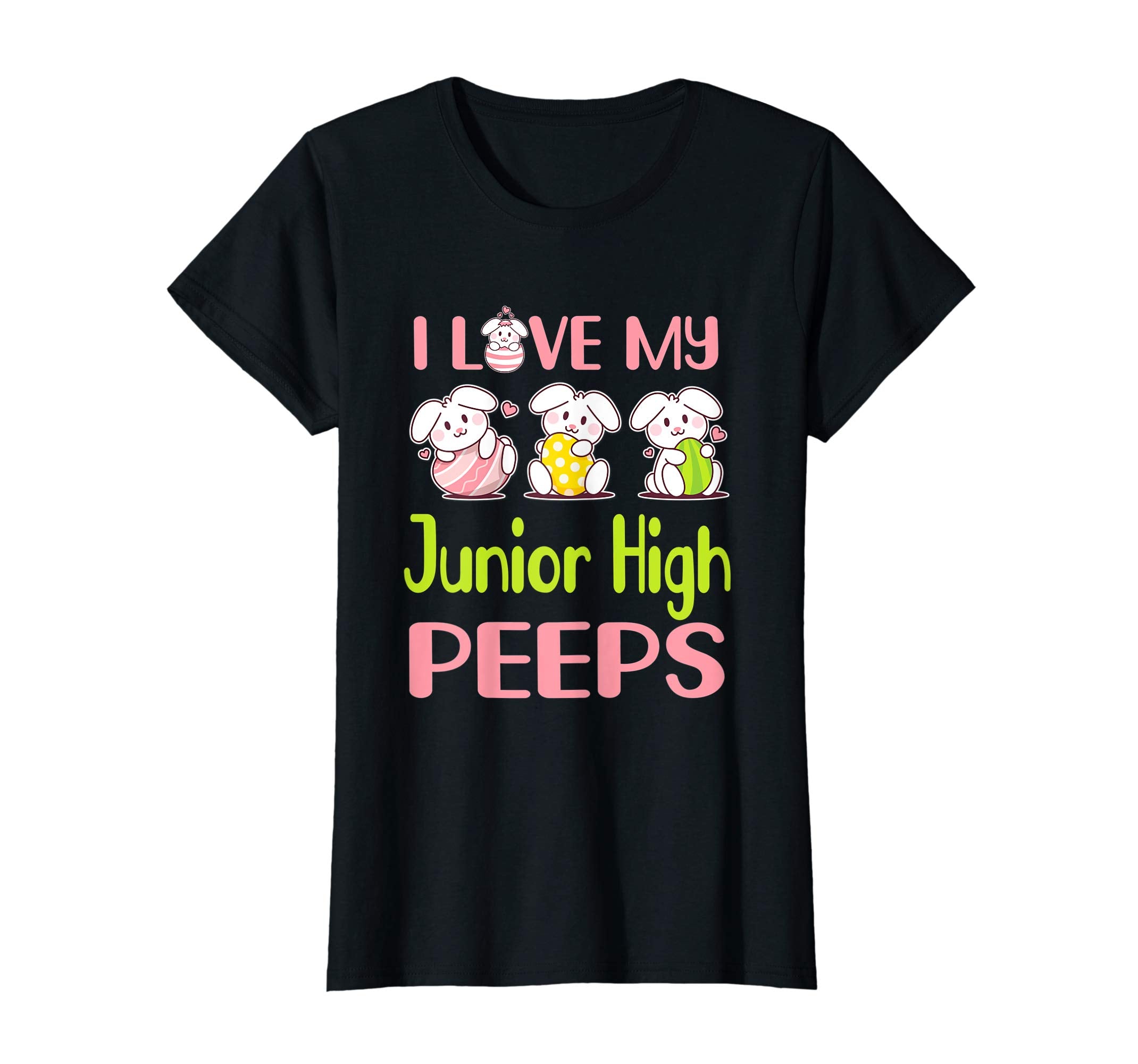 I Love My Junior High Peeps Happy Easter Teacher Shirt
