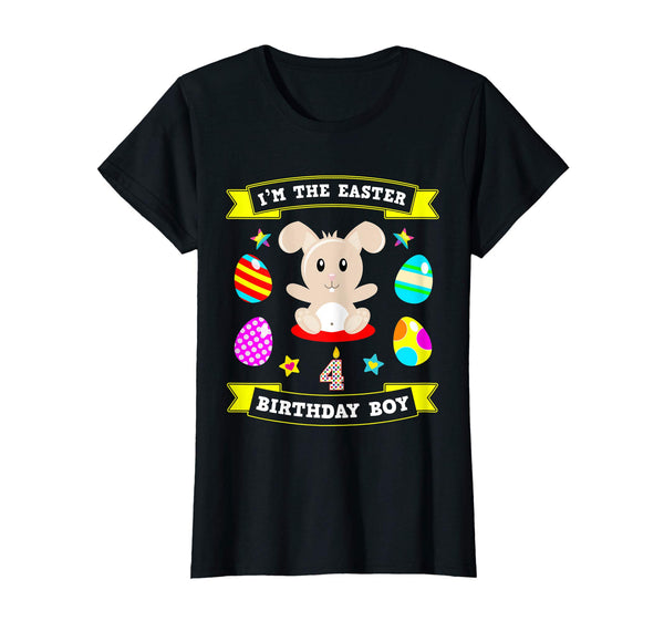 4 Year Old Easter Bunny 4th Birthday Boy 2019 TShirt