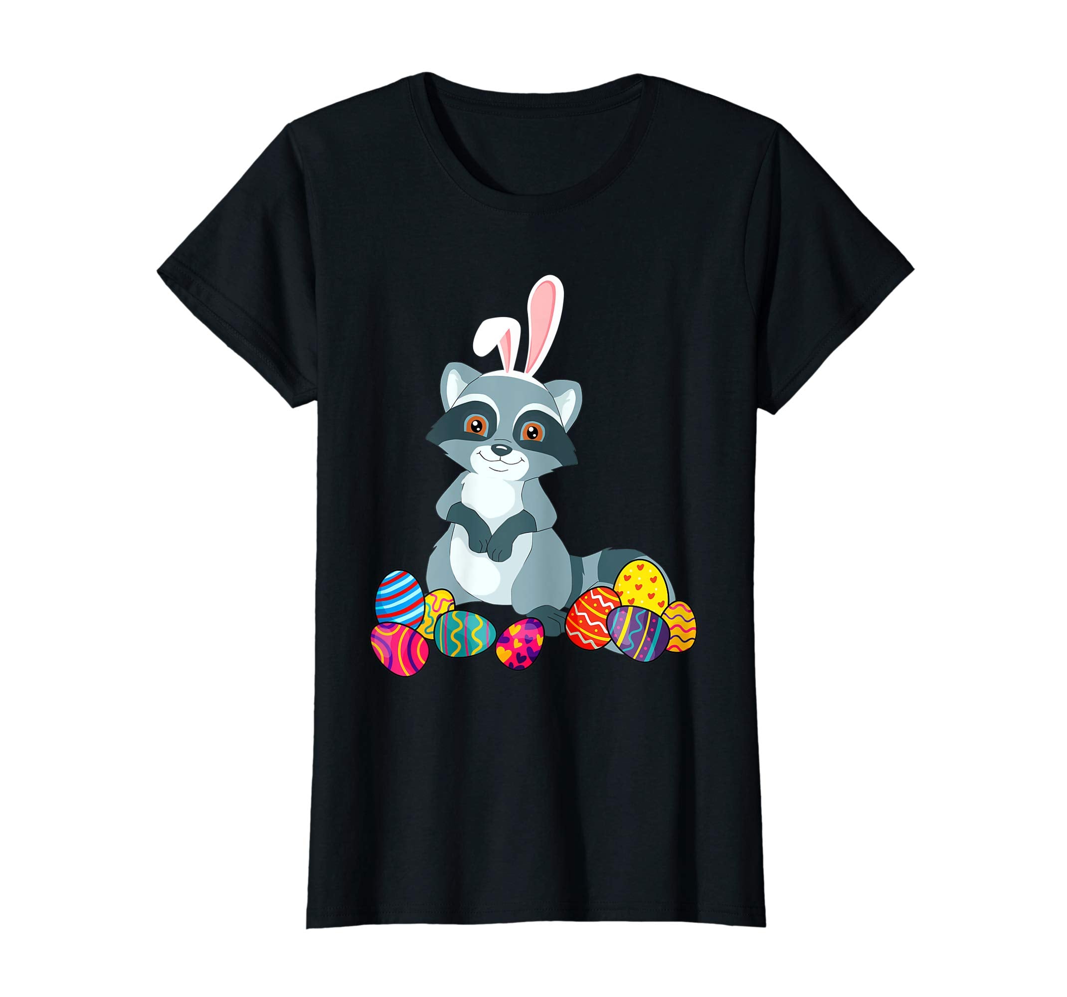 Raccoon Bunny Ear With Egg Easter Easter Day Shirt
