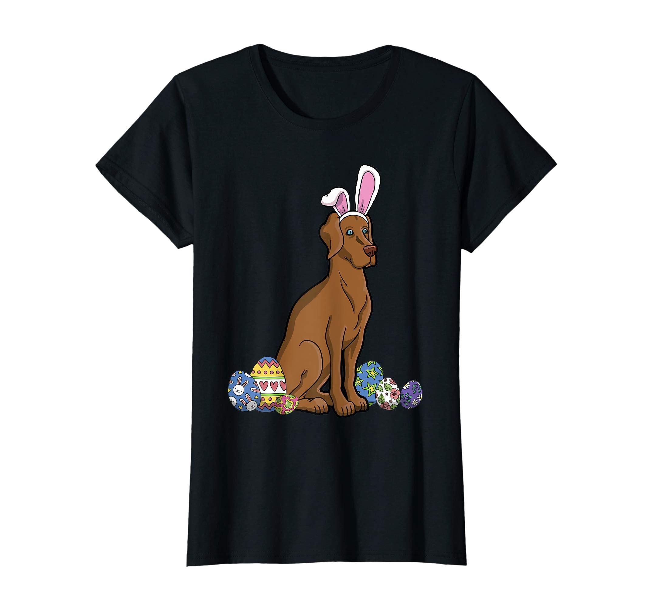 Vizsla Dressed As Easter Bunny With Rabbit Ears T-Shirt