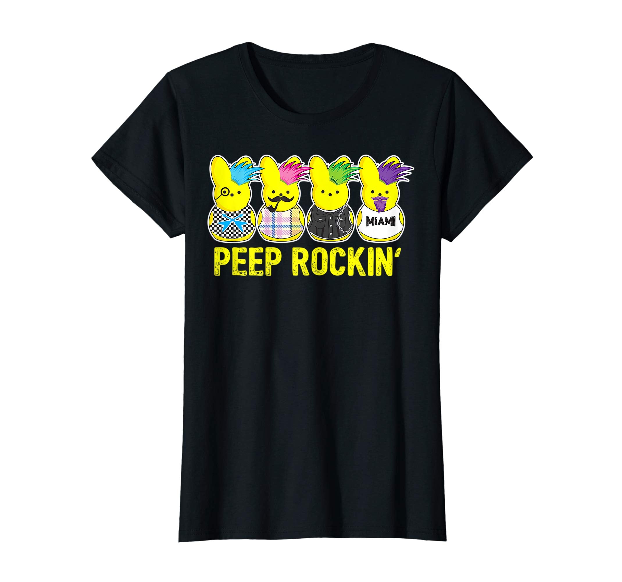 Peep Rockin Peeps shirt Easter Gift Egg Hunt Tshirt Miami