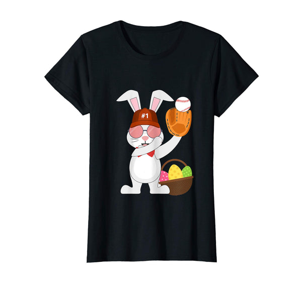 Baseball Easter Bunny Eggs &amp; Basket Cool Tshirt