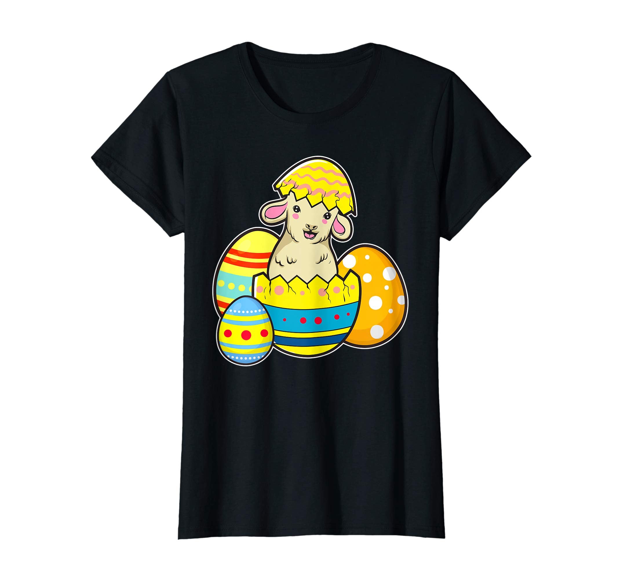 Cute Easter Lamb Shirt Egg Hunt Kids School Spring