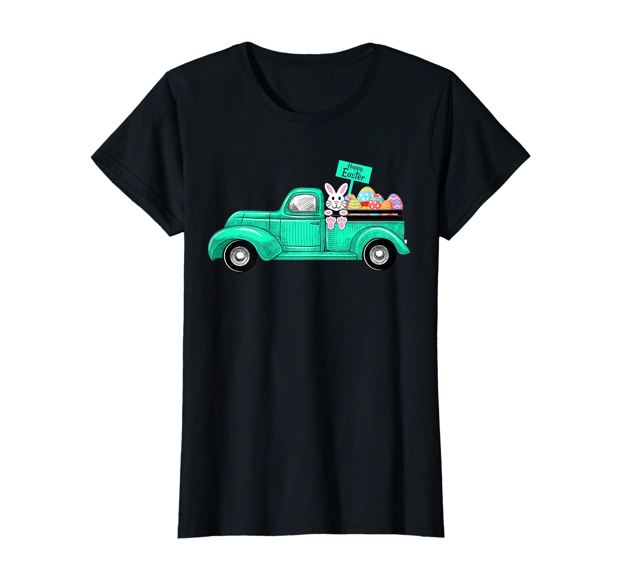 Happy Easter peeps Rabbit Truck Lover Vintage Cute Shirt