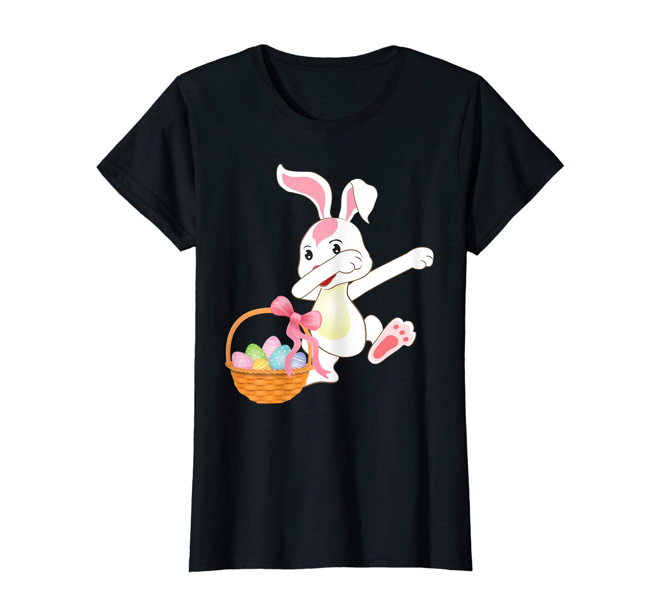 Cute Bunny Dab Dabbing Around The Easter Eggs T-Shirt Lovely