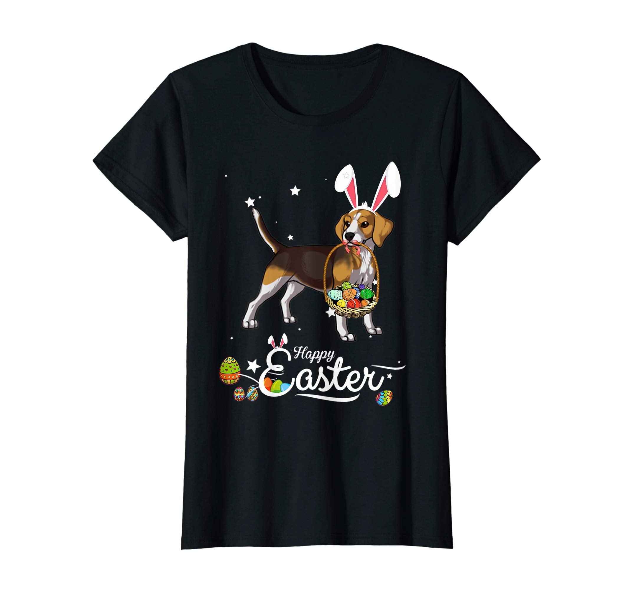 Beagle Dog With Bunny Hat Easter Costume T Shirt