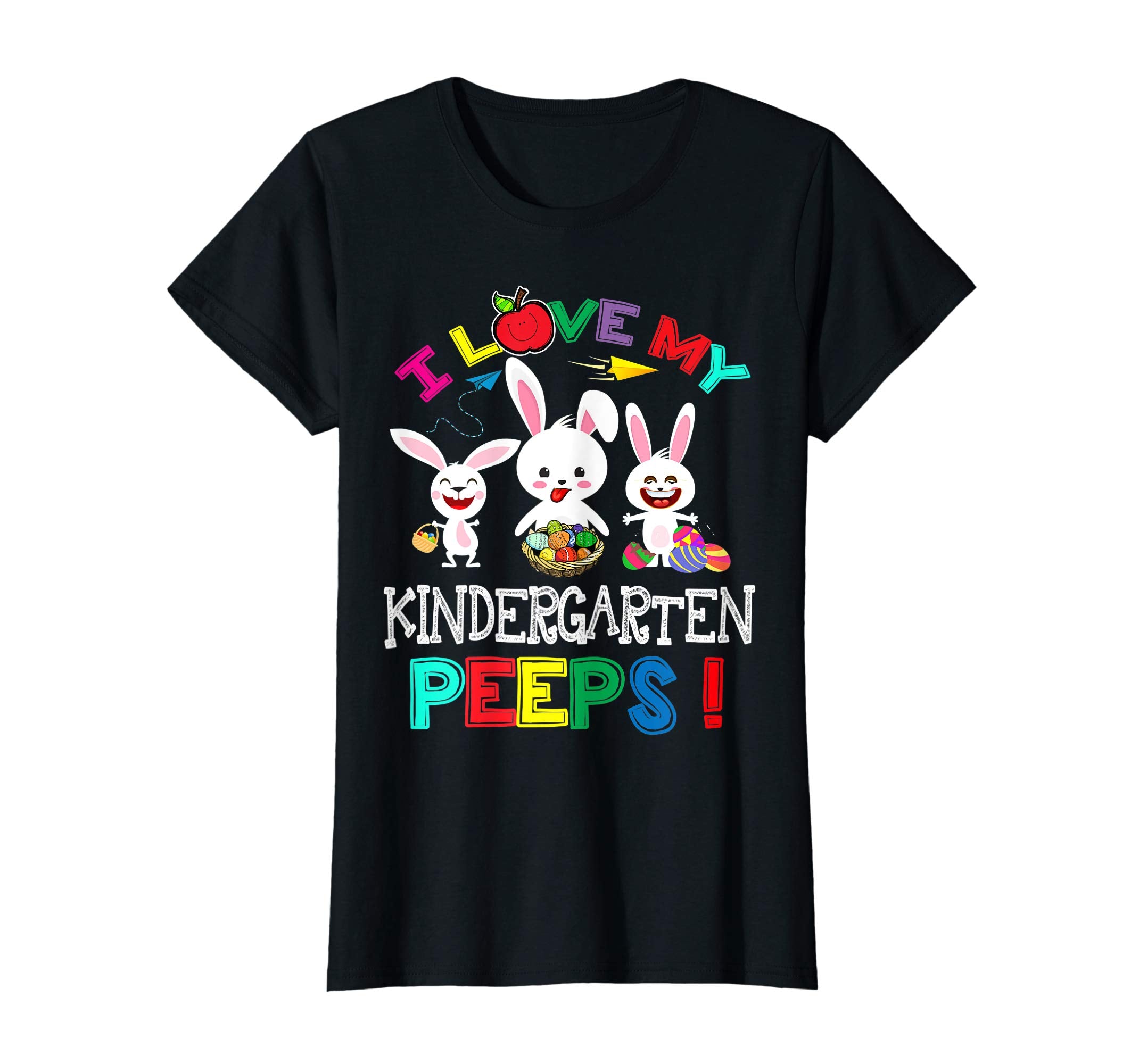 I Love My Kindergarten Peeps Bunnies Easter Teacher T Shirt