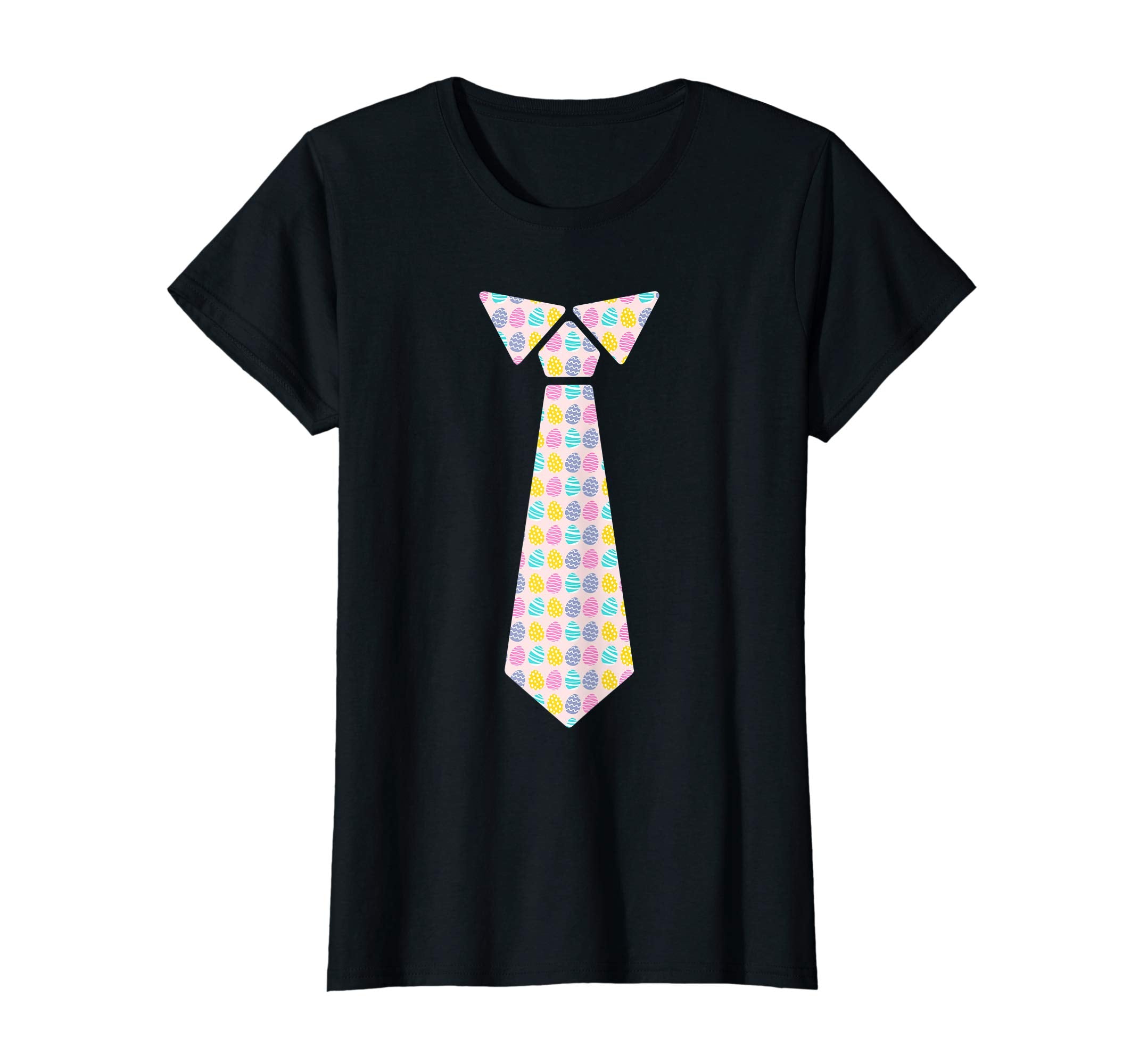 Funny Necktie Easter Egg Pattern Colorful Egg Easter T-Shirt