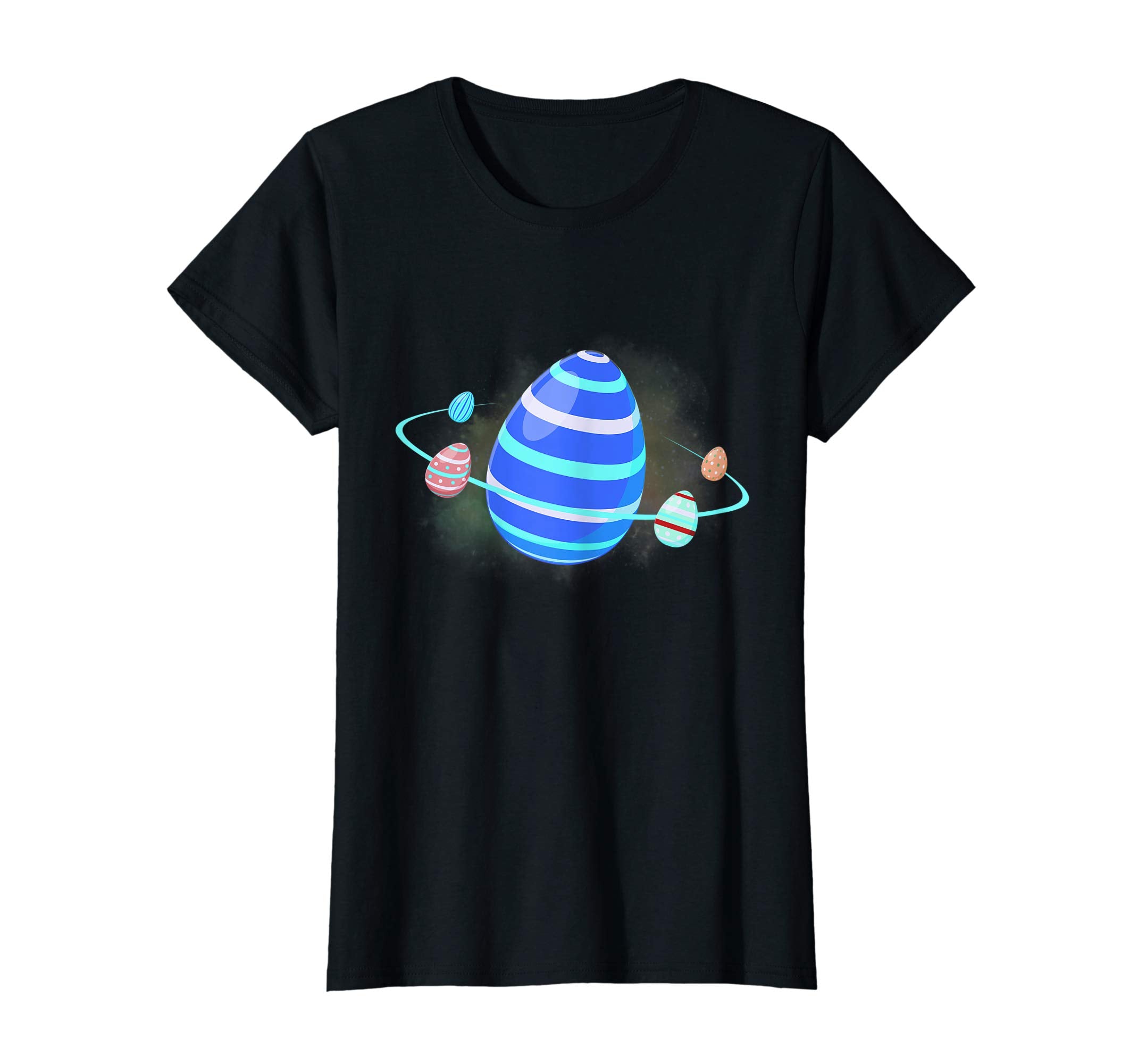 Egg Planet Space Easter Day T-Shirt
