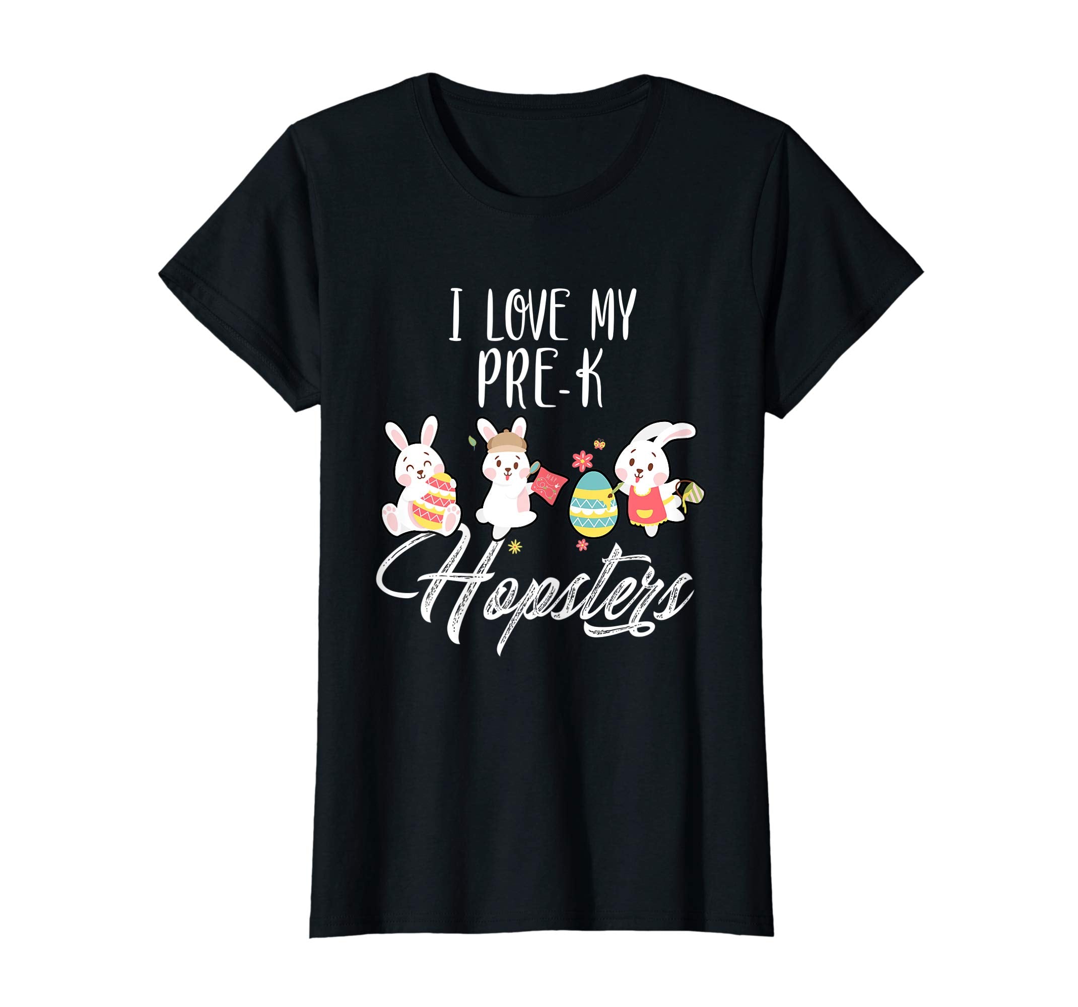 I Love My Pre-K Hopsters Easter Teacher T-Shirt Gifts