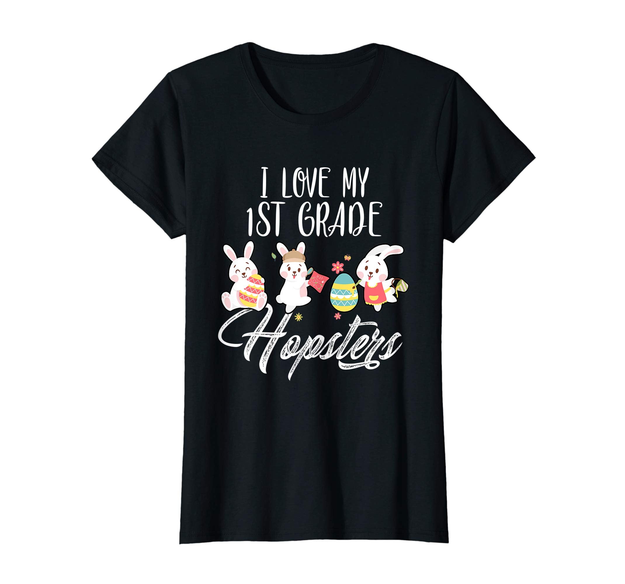 I Love My 1st Grade Hopsters Easter Teacher T-Shirt Gifts