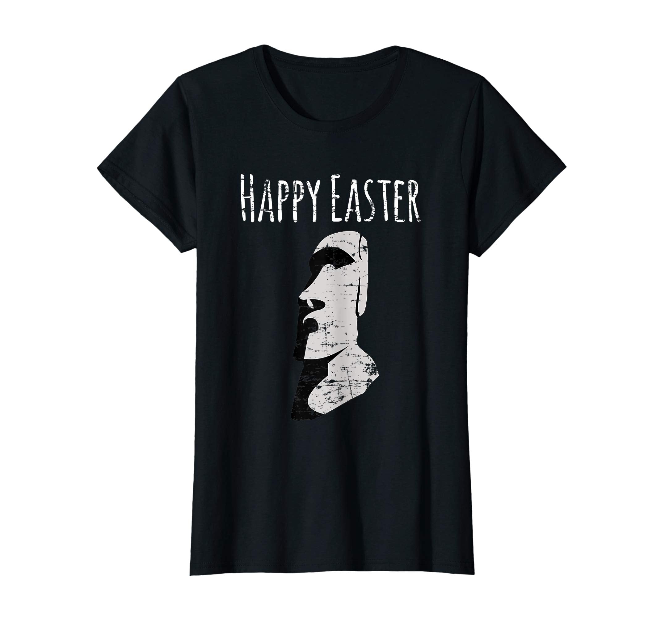 Happy Easter Island Funny Moai Easter Island Head T Shirt