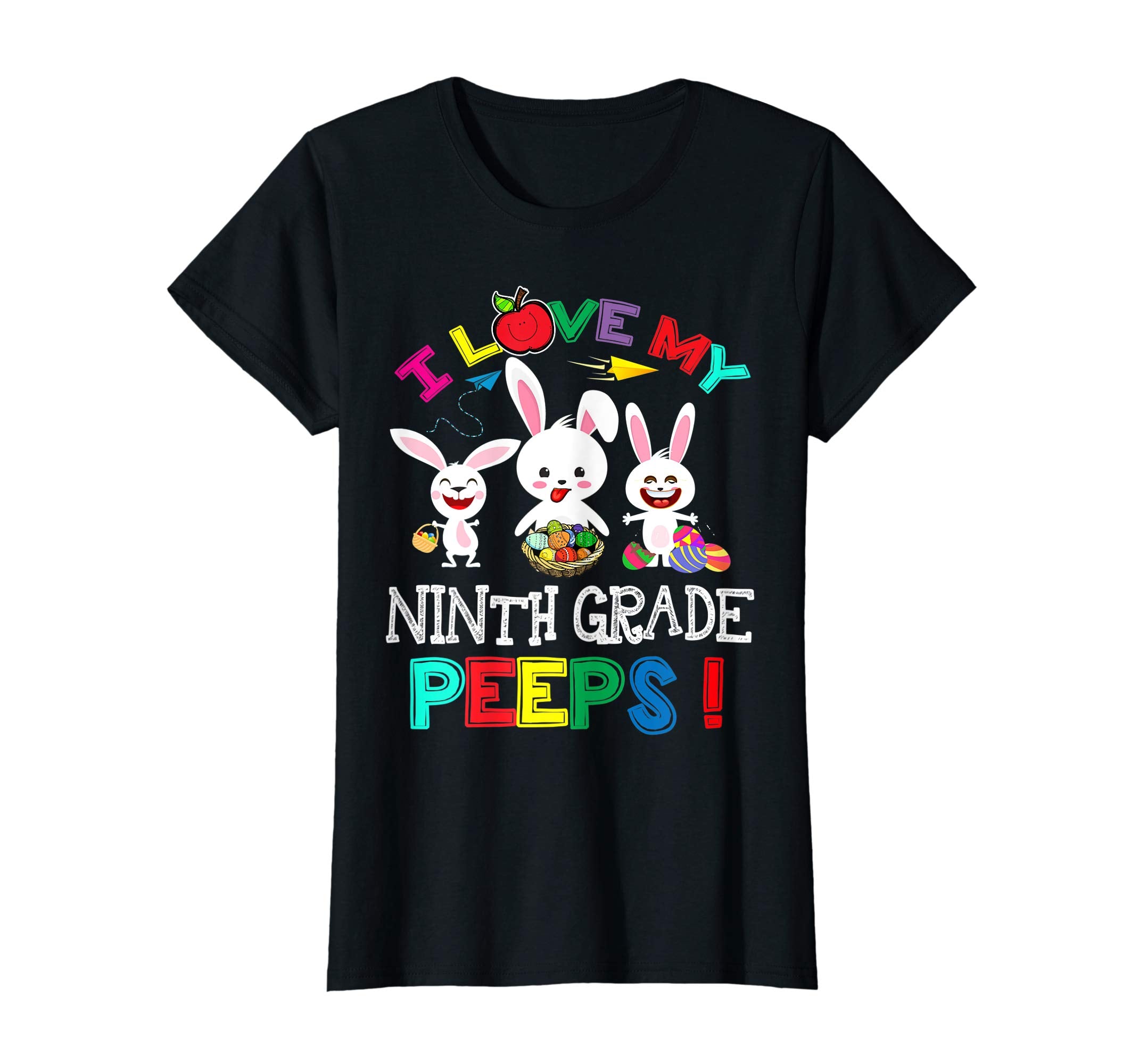 I Love My Ninth Grade Peeps Bunnies Easter Teacher T Shirt