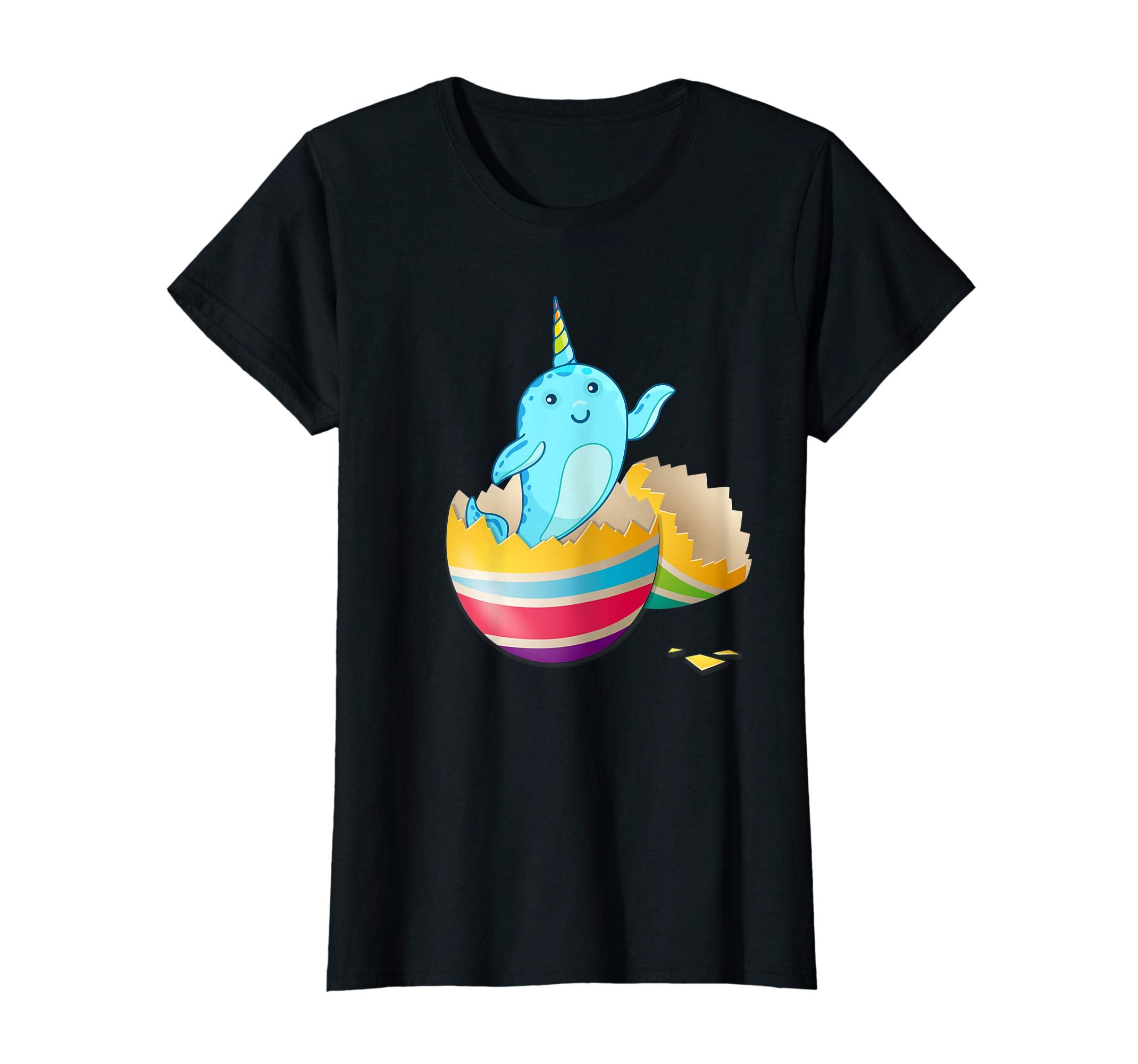 Baby Narwhals Hatching From Easter Egg Easter Day Shirt