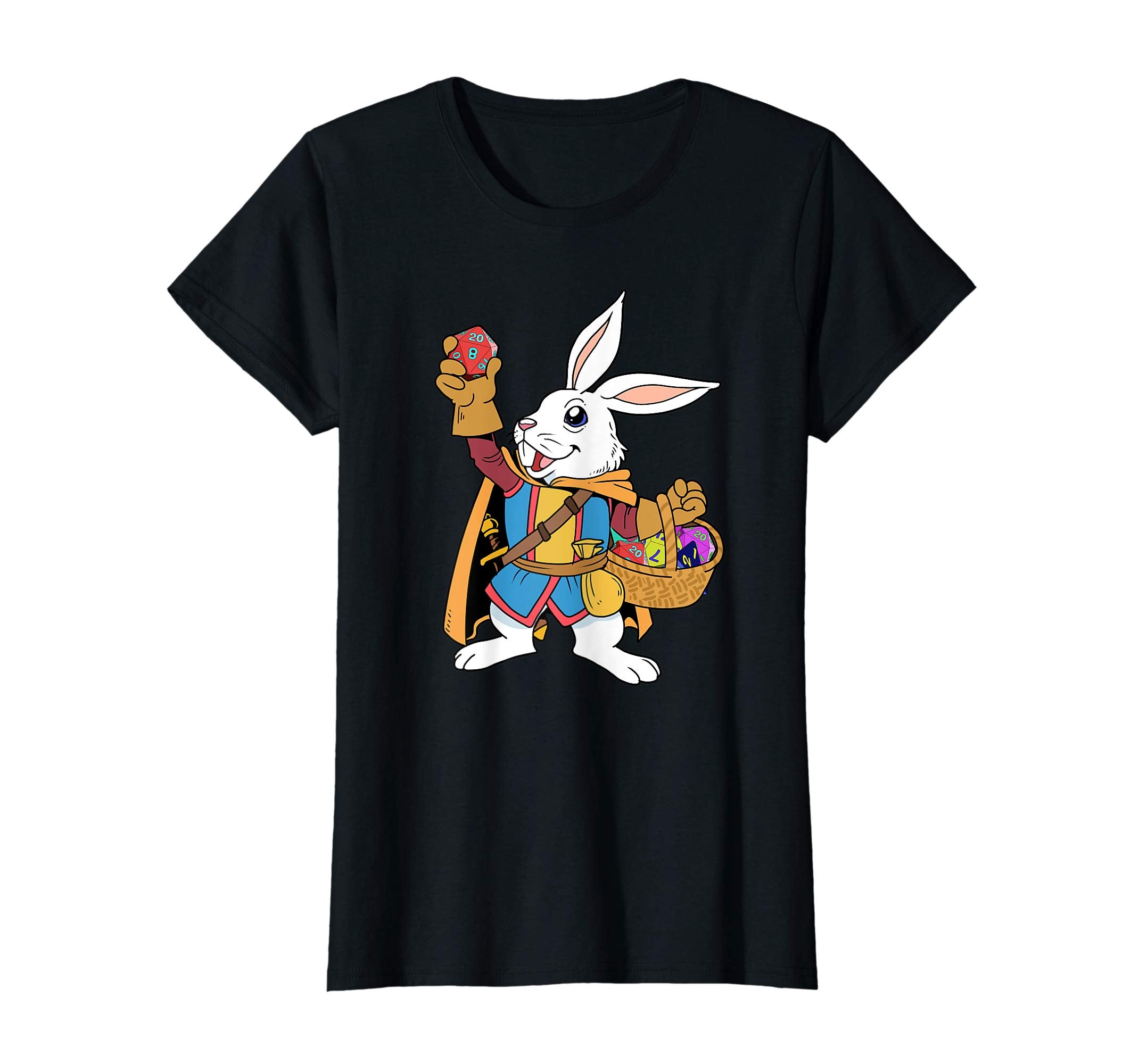 Tabletop Gaming Shirt Easter Bunny Dragons D20 Dice DM Tee