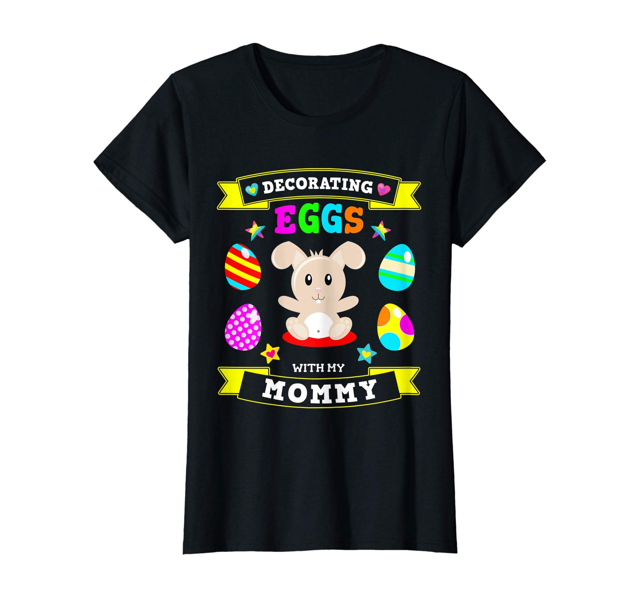 Mommy Easter Bunny Egg Decorating Tshirt Son Daughter